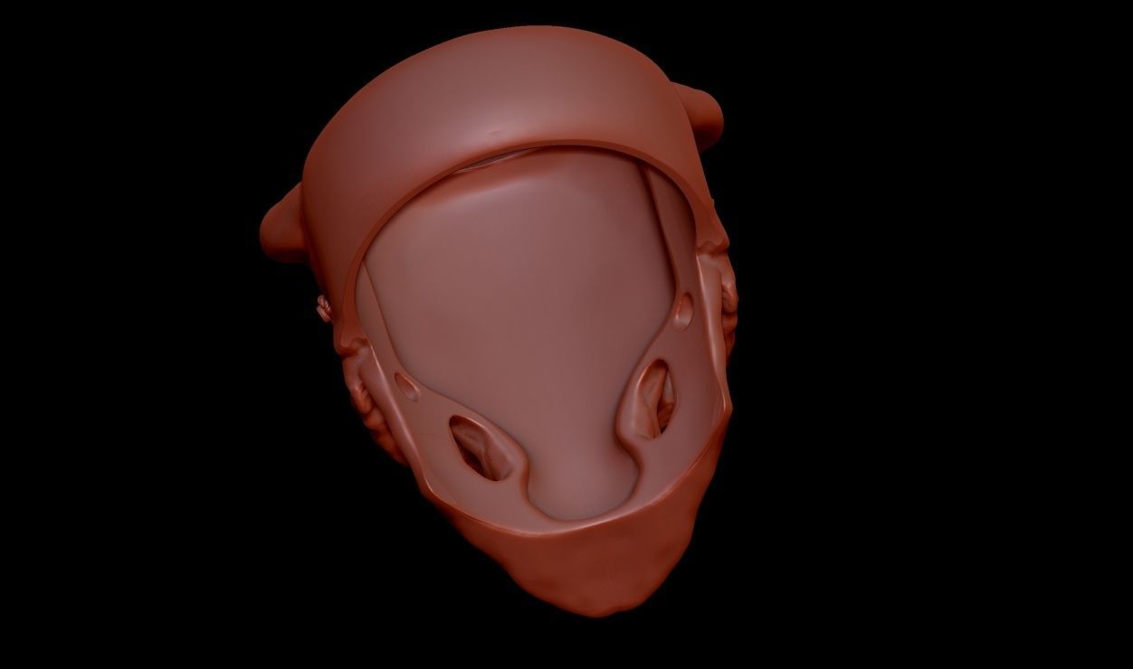 Colonel Skull Ring 3D print model_26