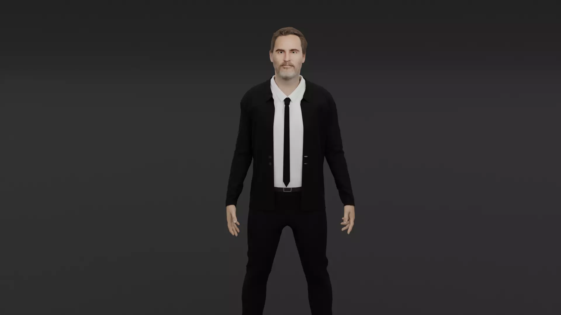 Joaquin Phoenix Low-poly 3D model_0