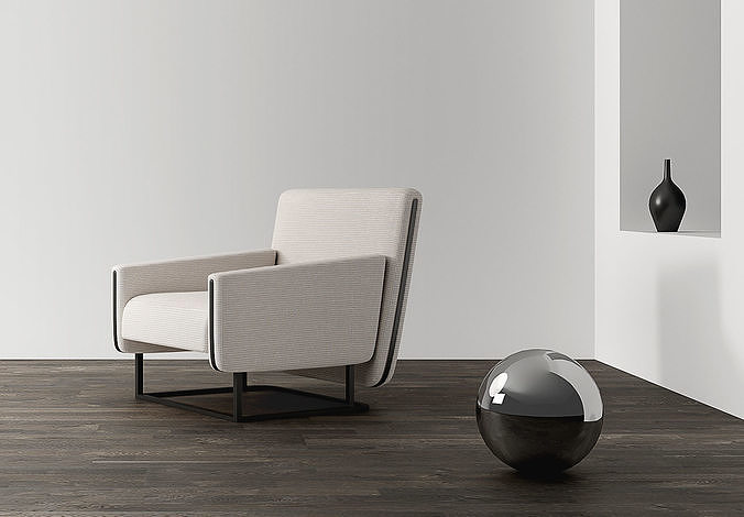 dining chair Low-poly 3D model