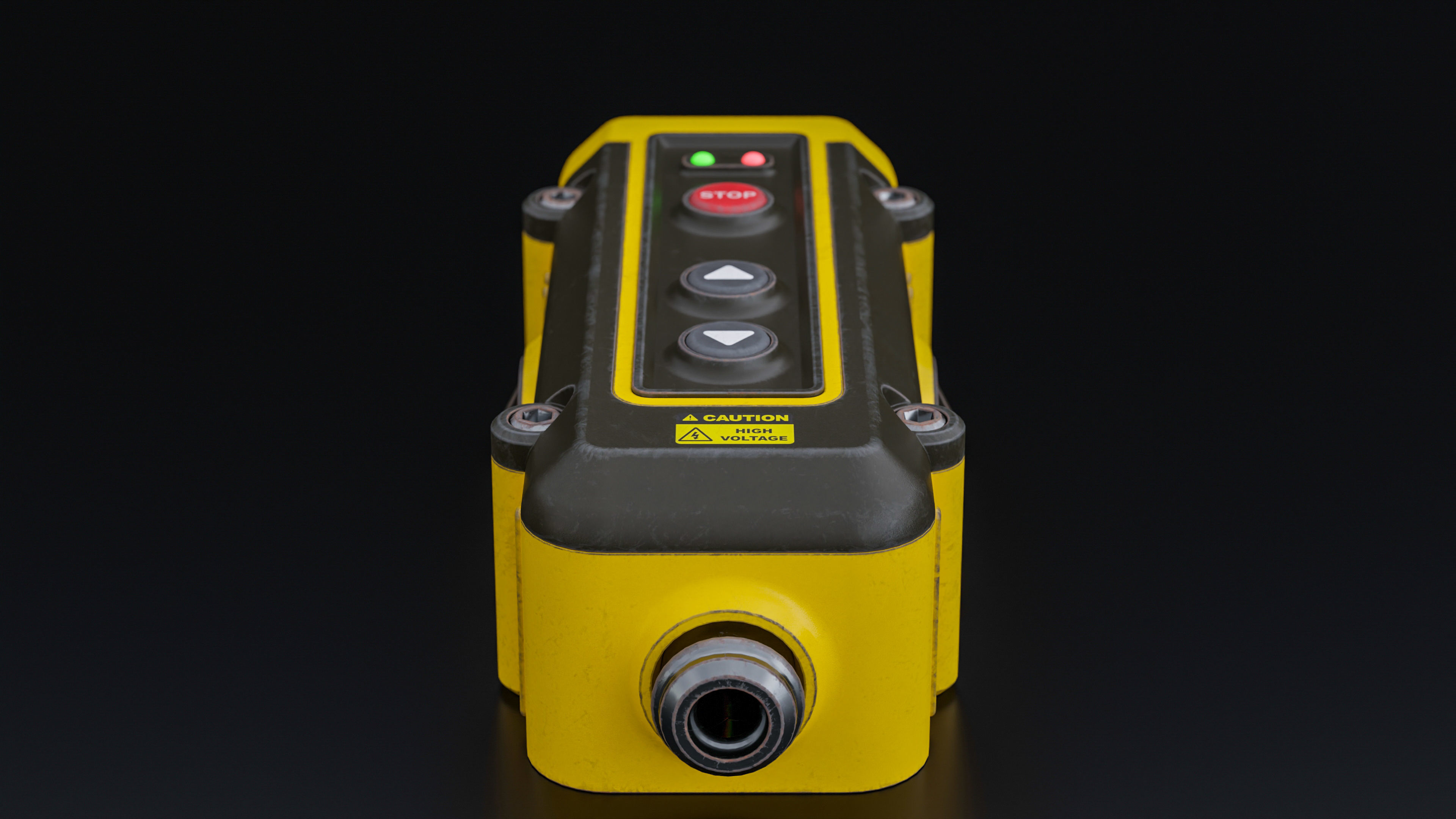 Factory Electrical Switch 9x19x6 Low-poly 3D model_2