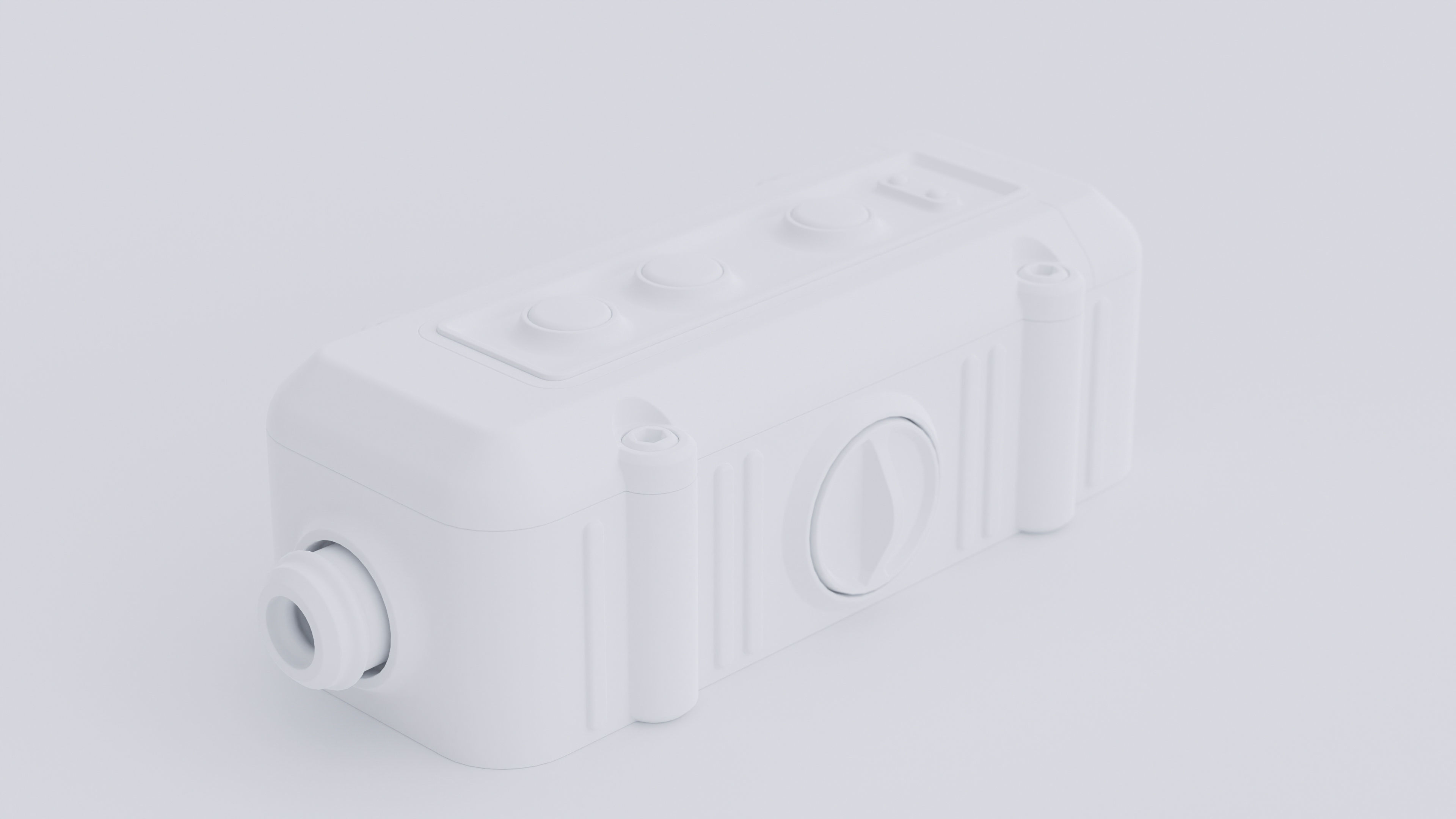 Factory Electrical Switch 9x19x6 Low-poly 3D model_10