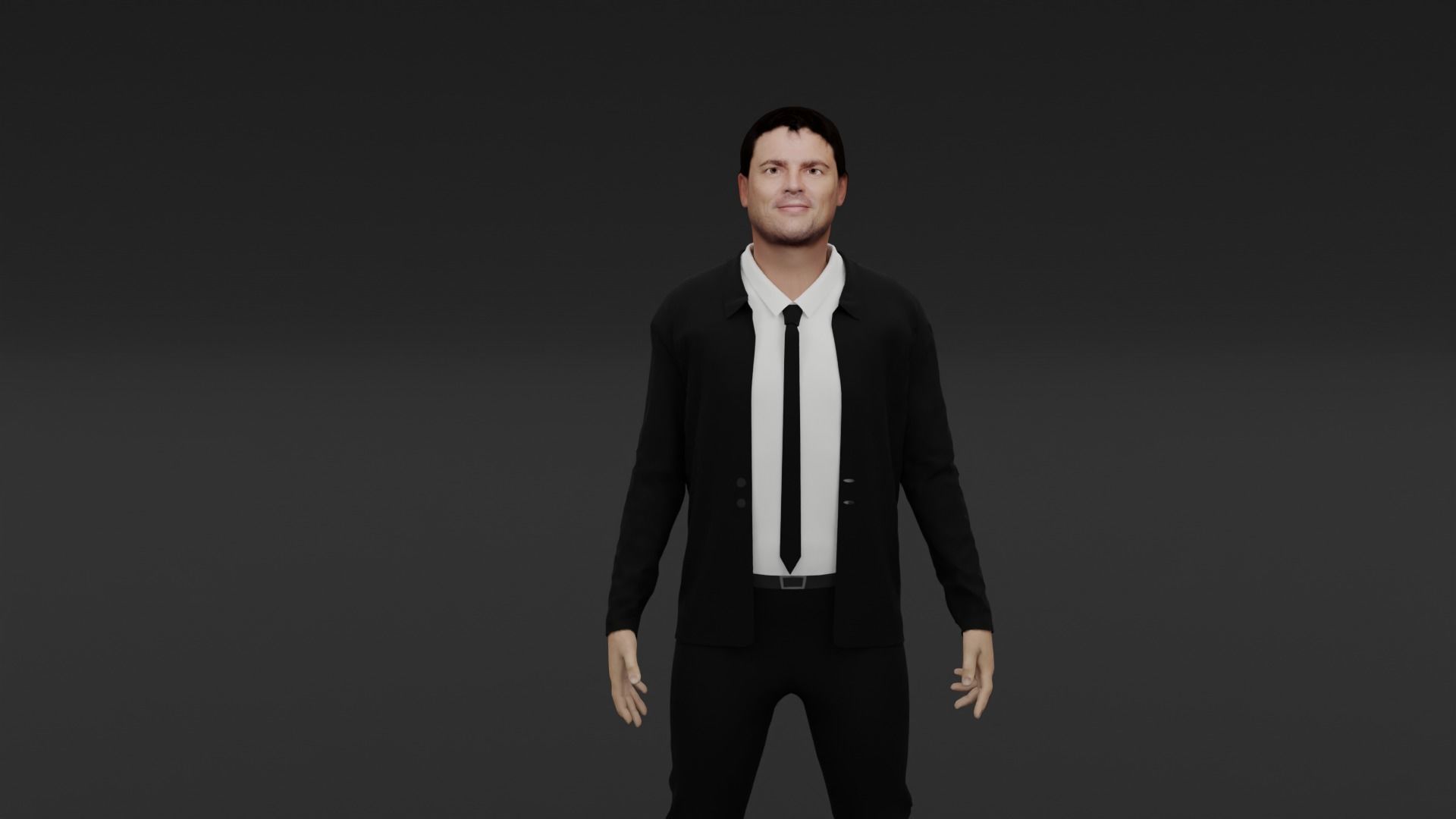 Karl Urban Low-poly 3D model_5