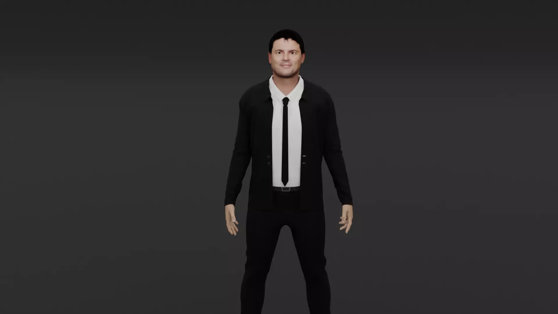 Karl Urban Low-poly 3D model_0