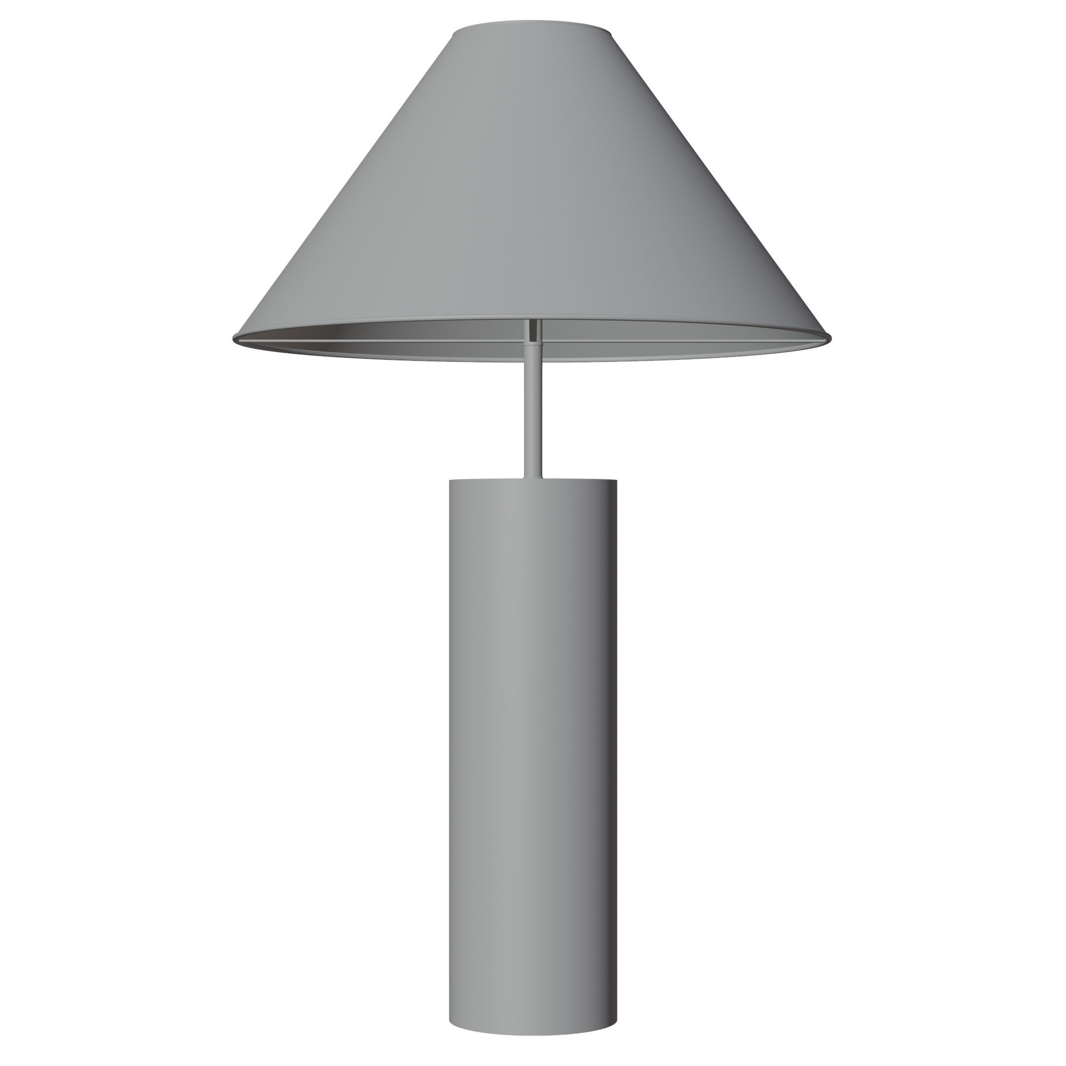 Wood Table Lamp 3D model_1