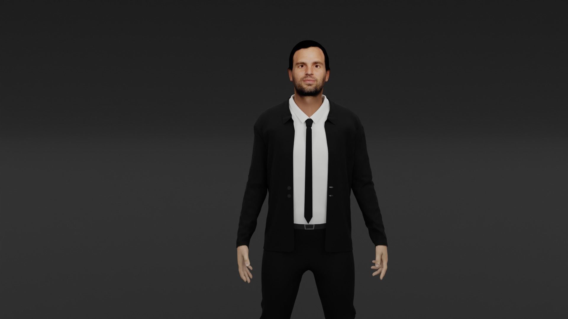 Mark Ruffalo Low-poly 3D model_5