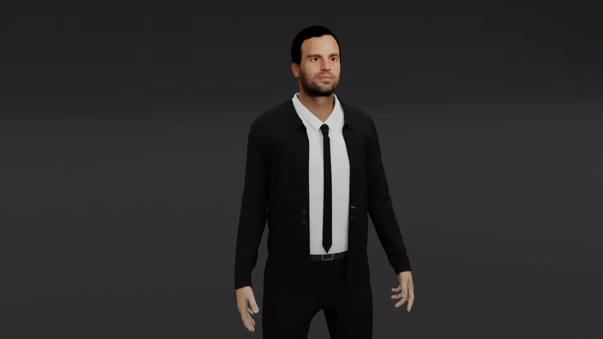 Mark Ruffalo Low-poly 3D model_0