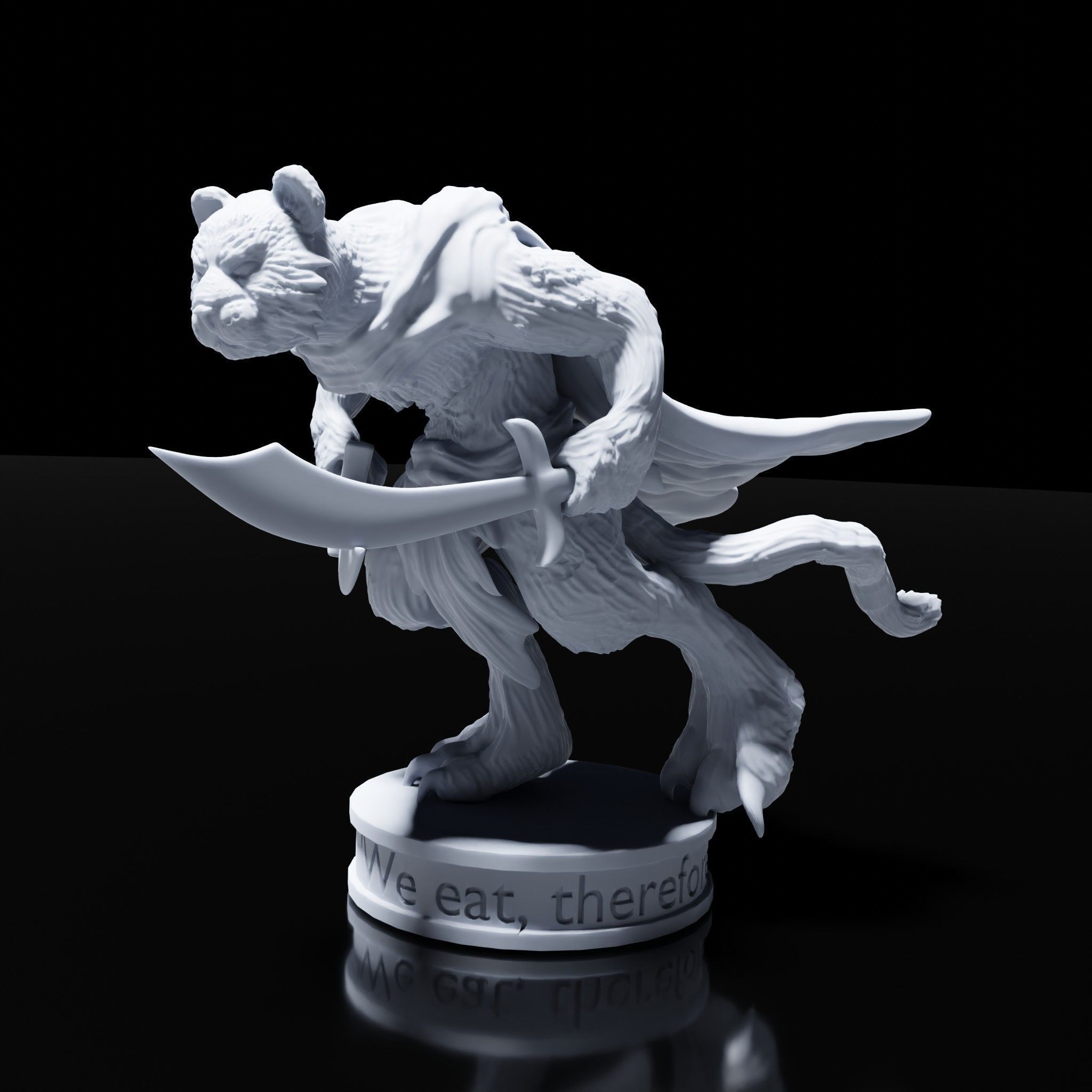 Werebeast Miniature Set 3D print model_6