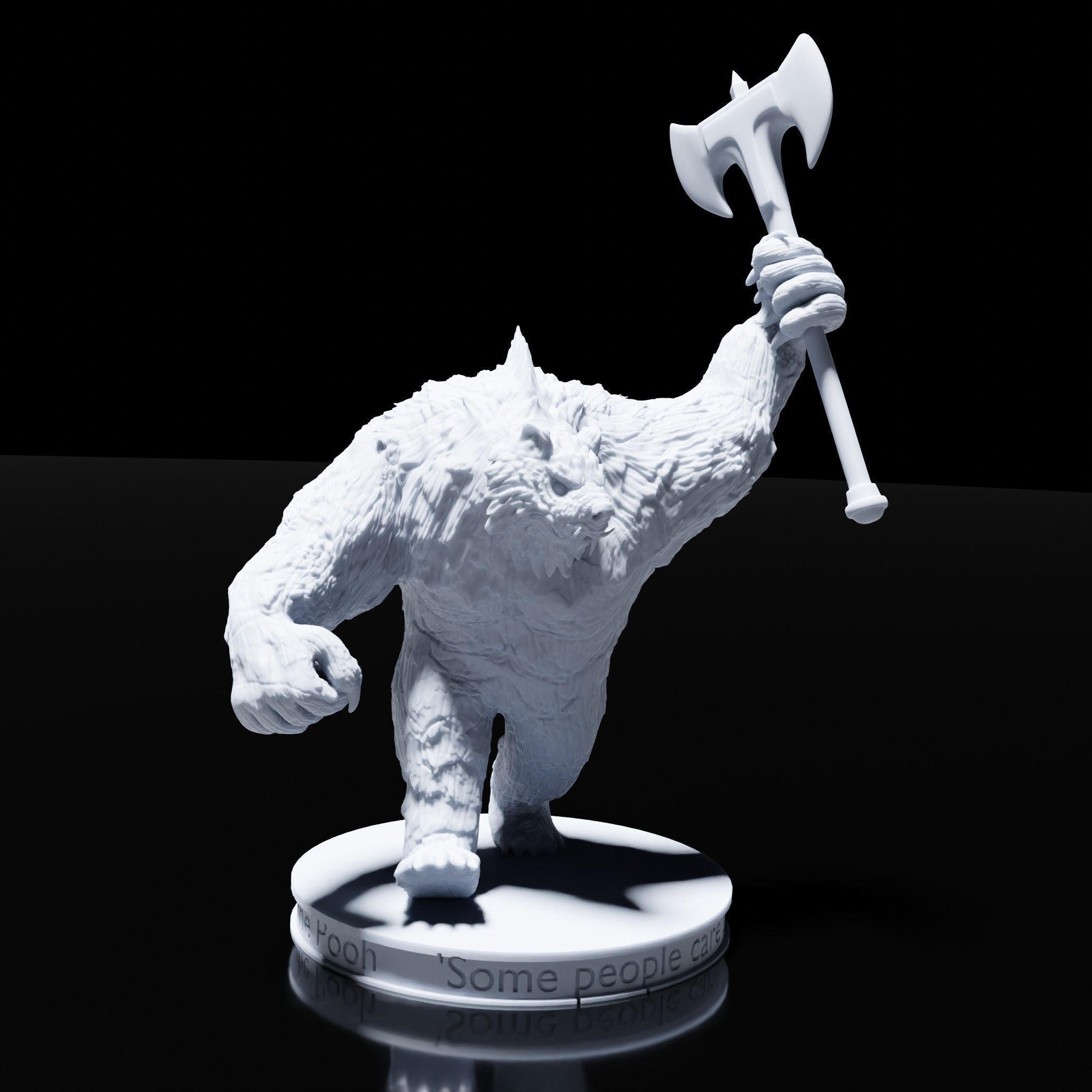Werebeast Miniature Set 3D print model_3