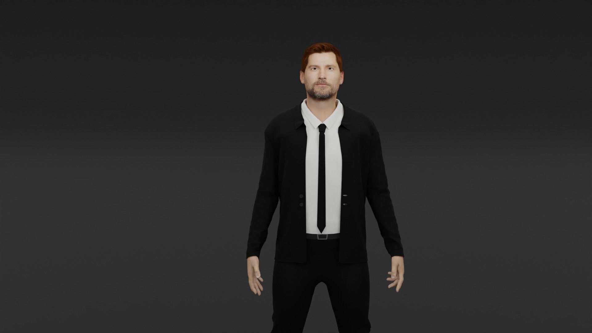 Nikolaj Coster-Waldau Low-poly 3D model_5