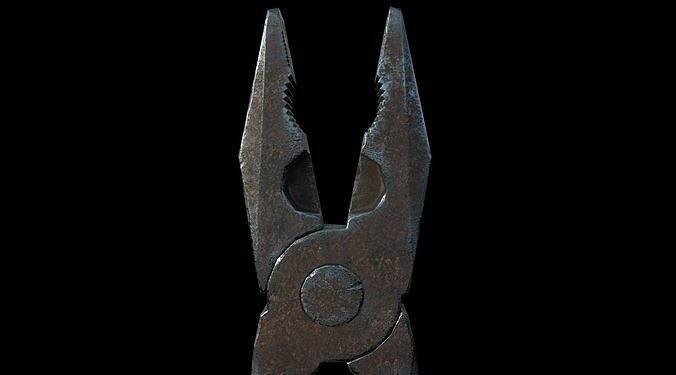 Pliers Low-poly 3D model