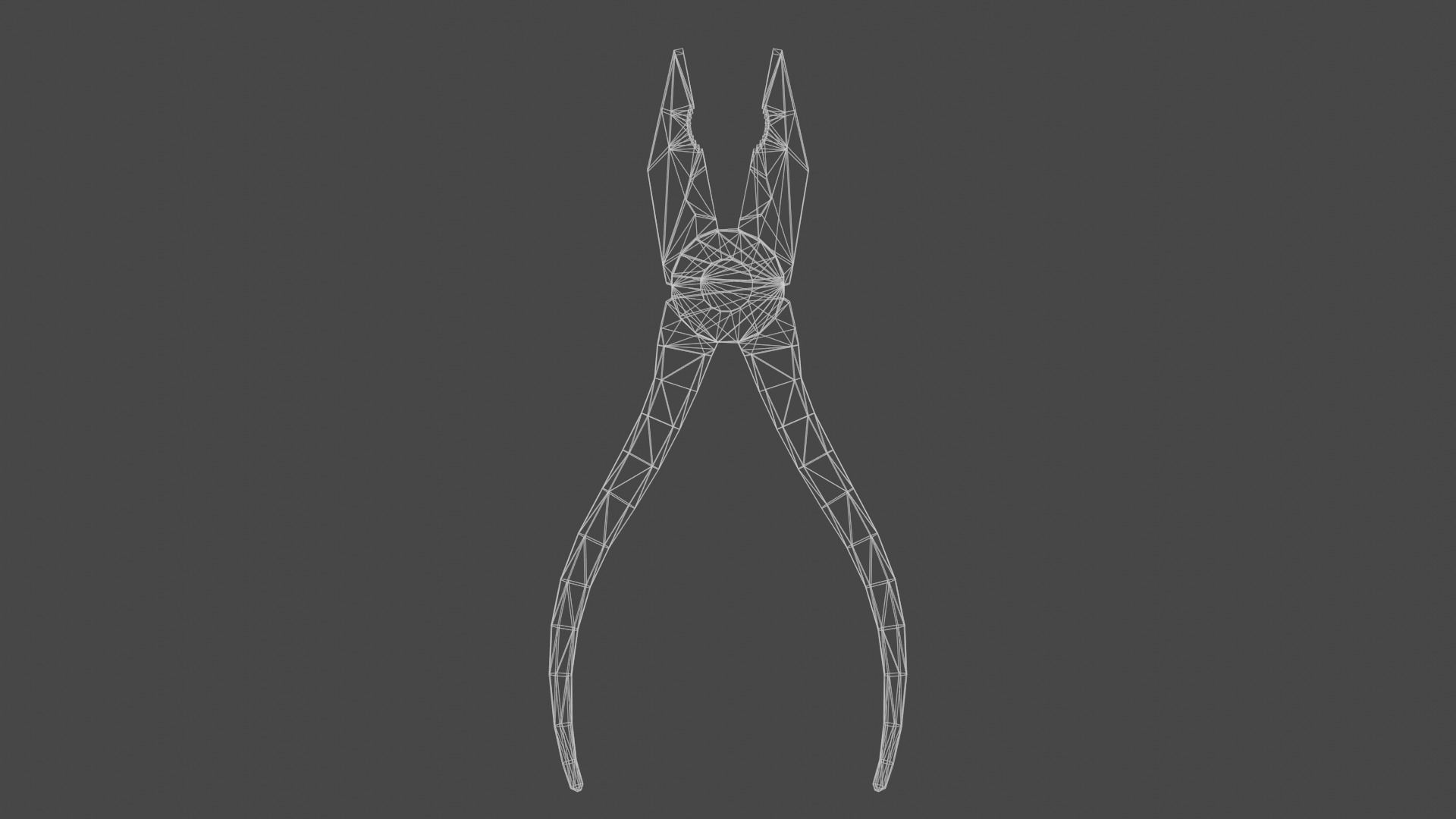 Pliers Low-poly 3D model_8