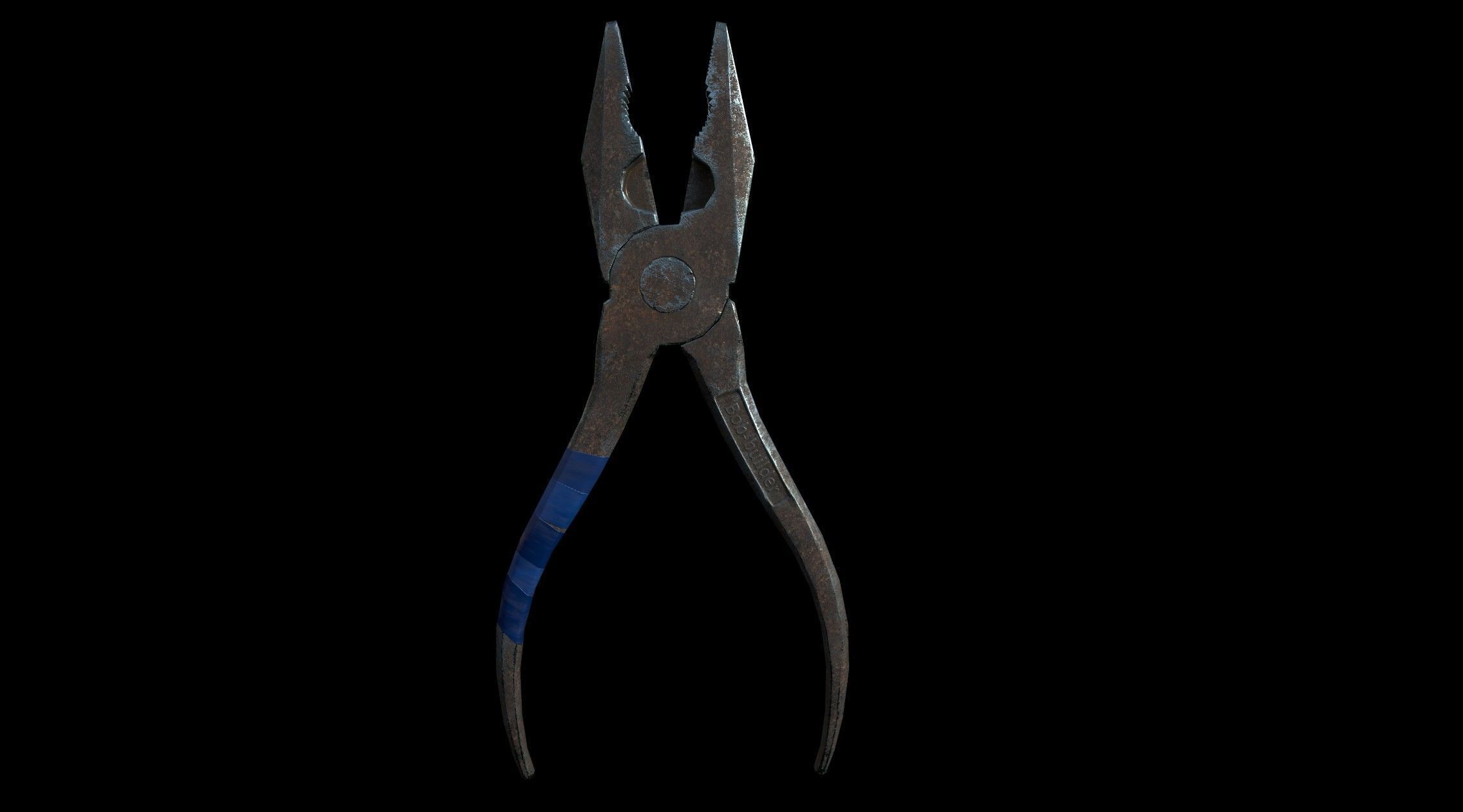 Pliers Low-poly 3D model_3