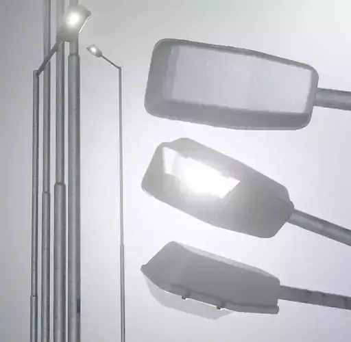 Street Light 5 Galvanized F1 M1 K0 A2 8000mm