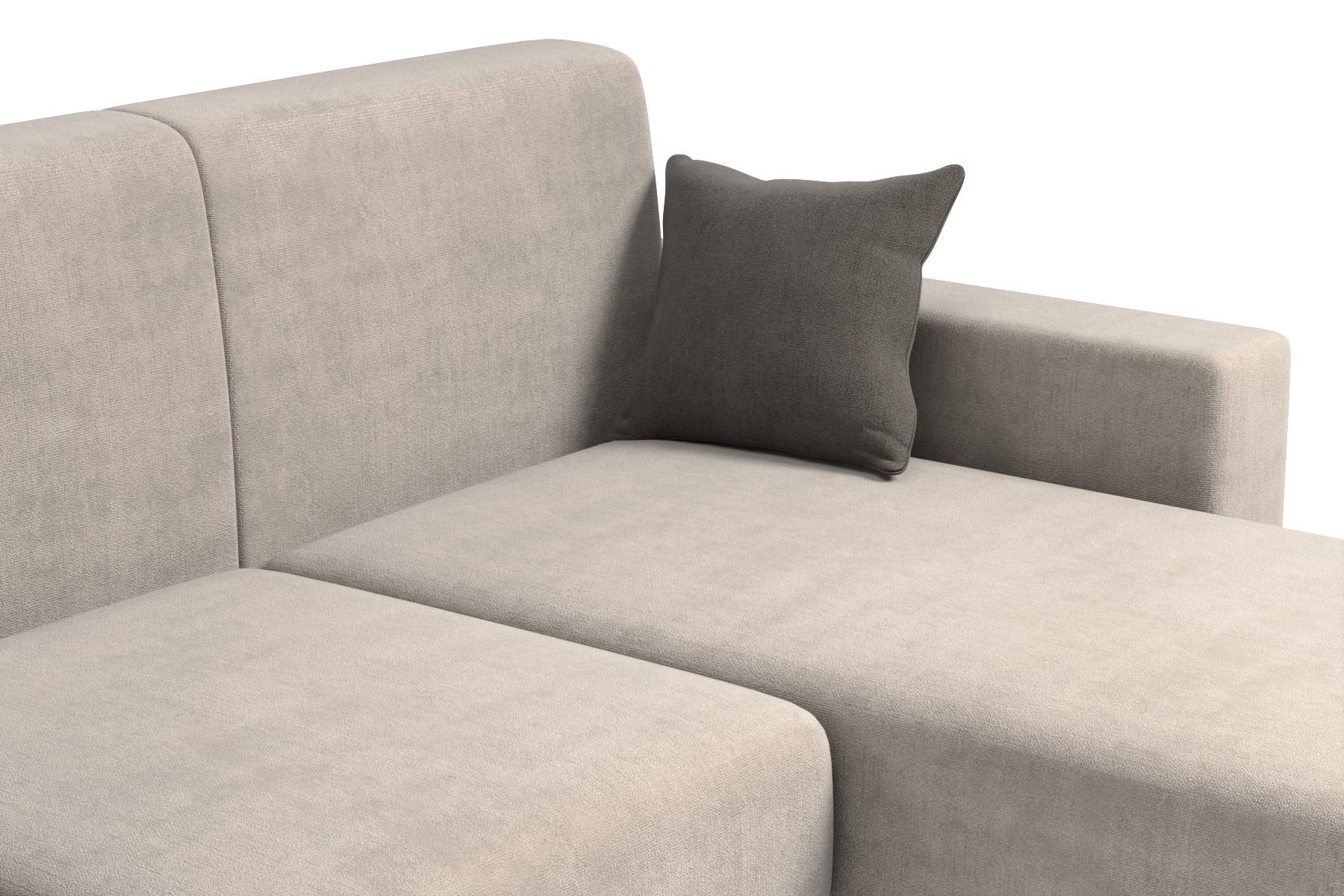 Corner Sofa With Pillows Three Seats 3D model_9