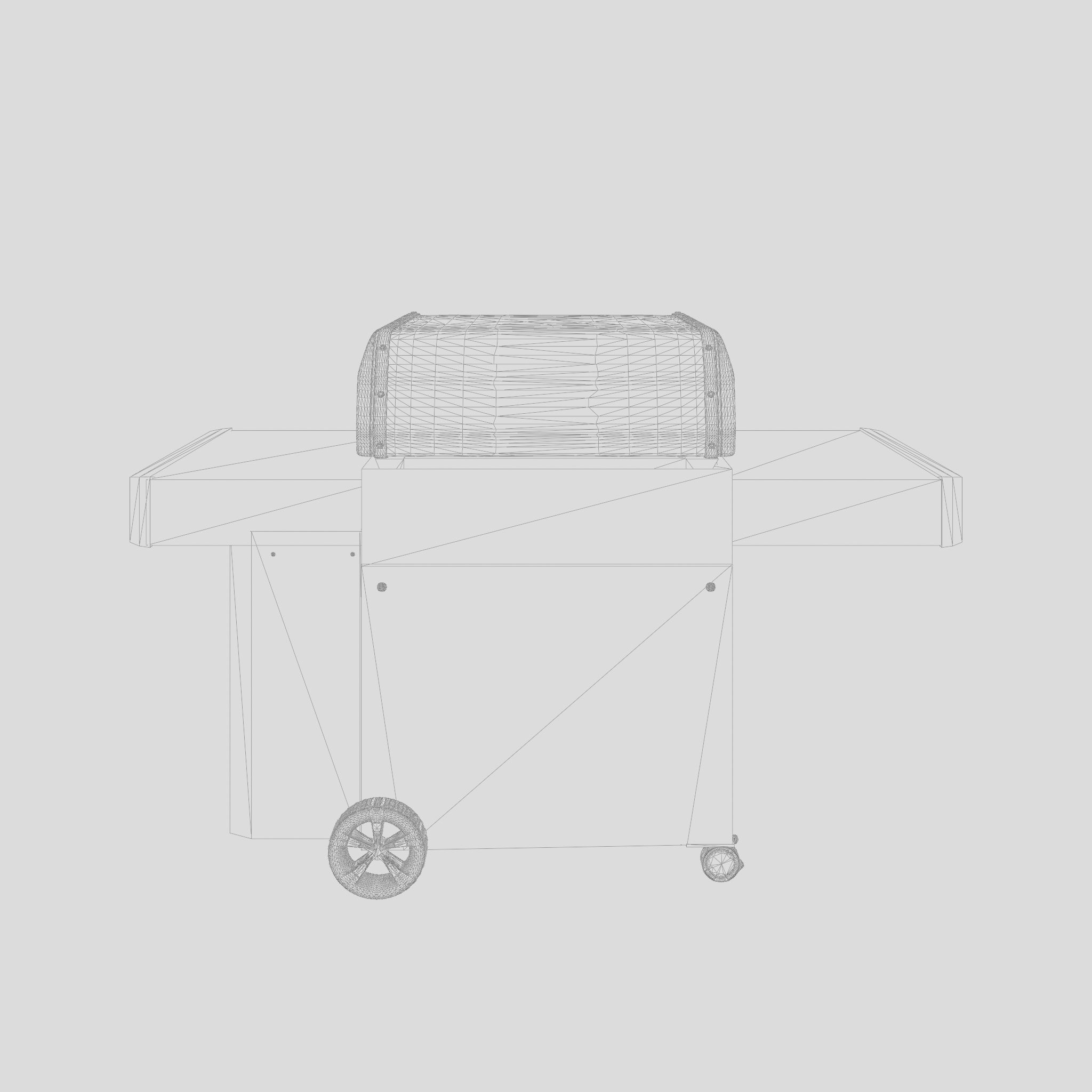 Genesis II Barbecue and Grill 3D Model Low-poly 3D model_4