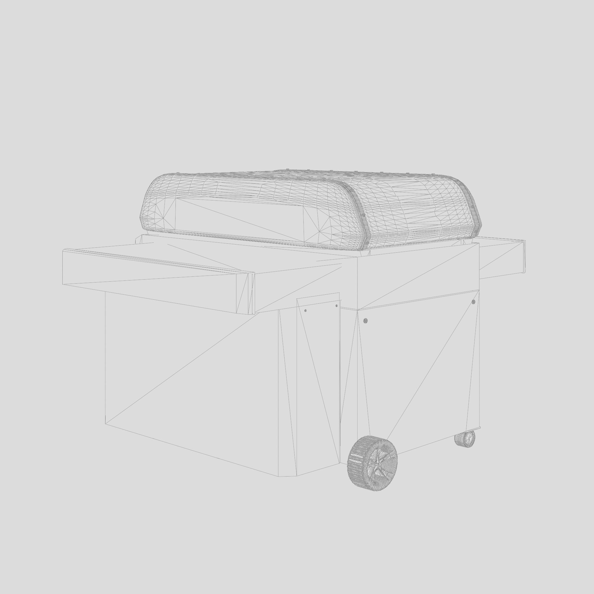 Genesis II Barbecue and Grill 3D Model Low-poly 3D model_5