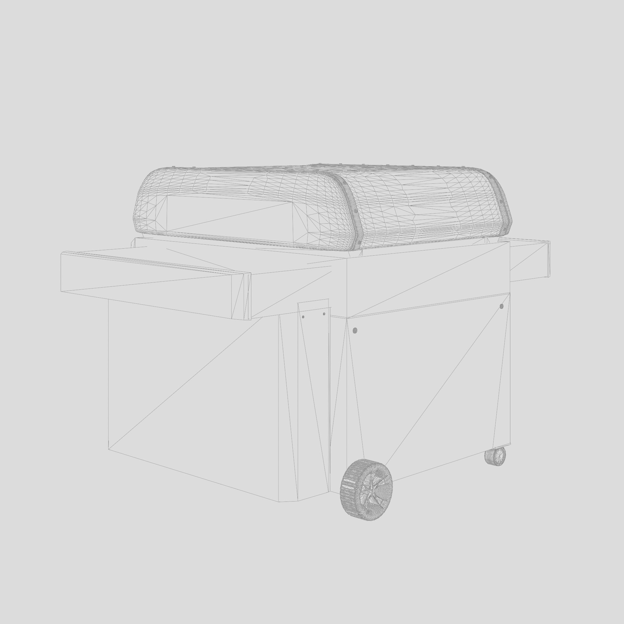 Genesis II Barbecue and Grill 3D Model Low-poly 3D model_5
