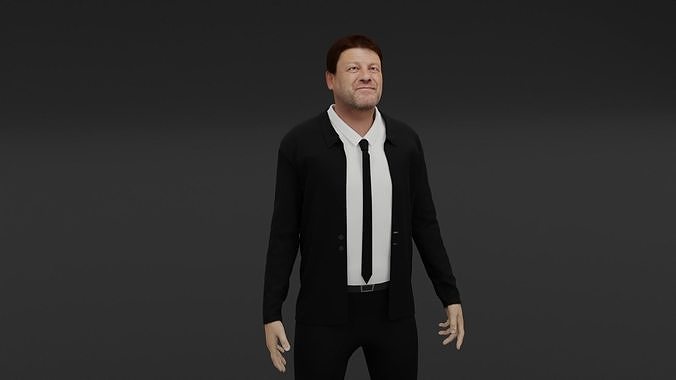 Sean Bean Low-poly 3D model