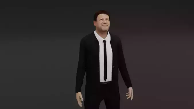 Sean Bean Low-poly 3D model
