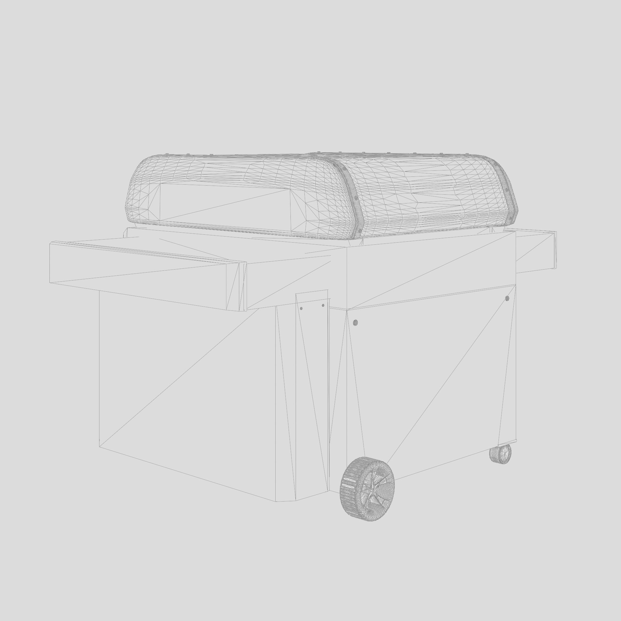 Genesis II Barbecue and Grill 3D Model Low-poly 3D model_5