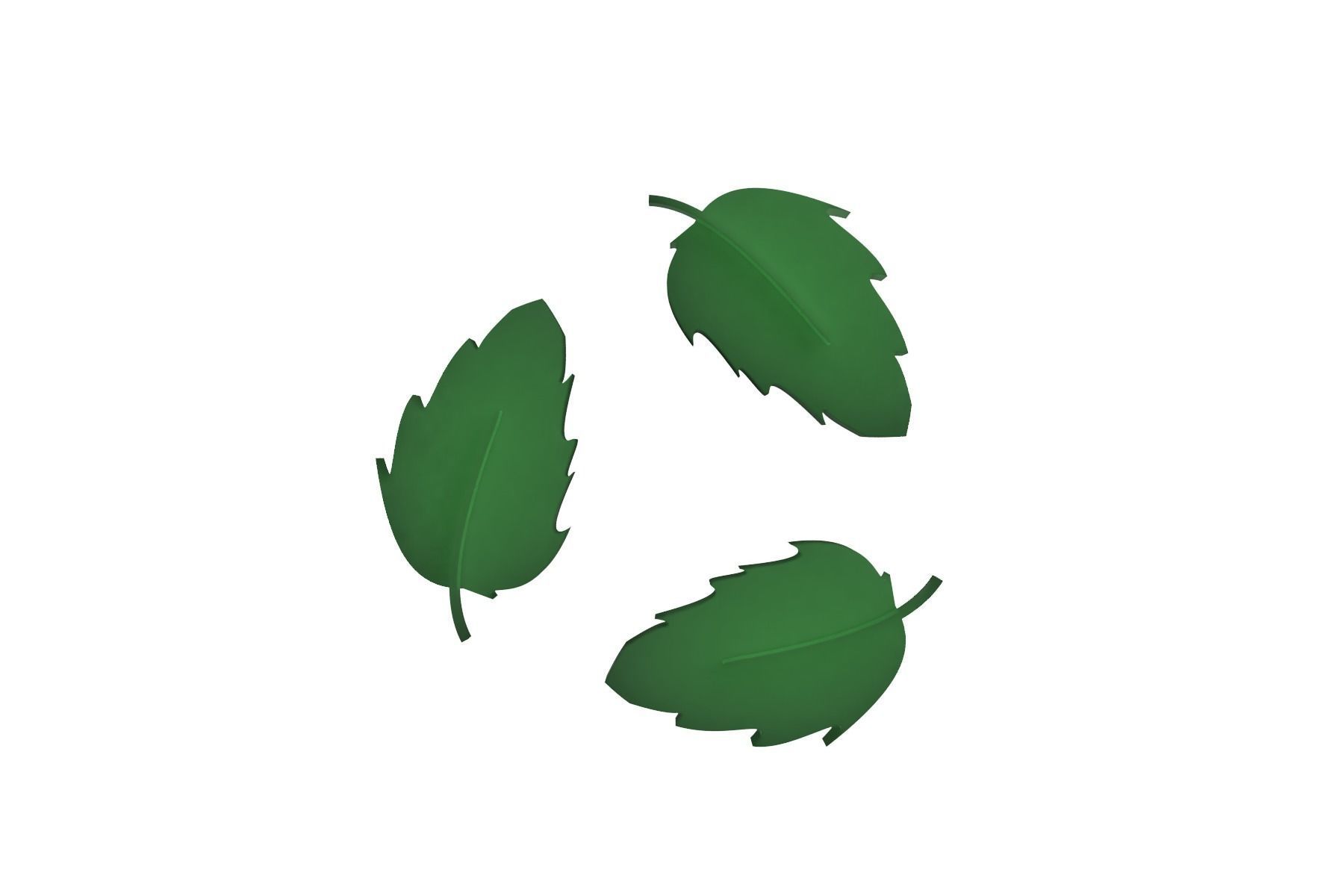 BIODEGRADABLE ICON 3D model_1