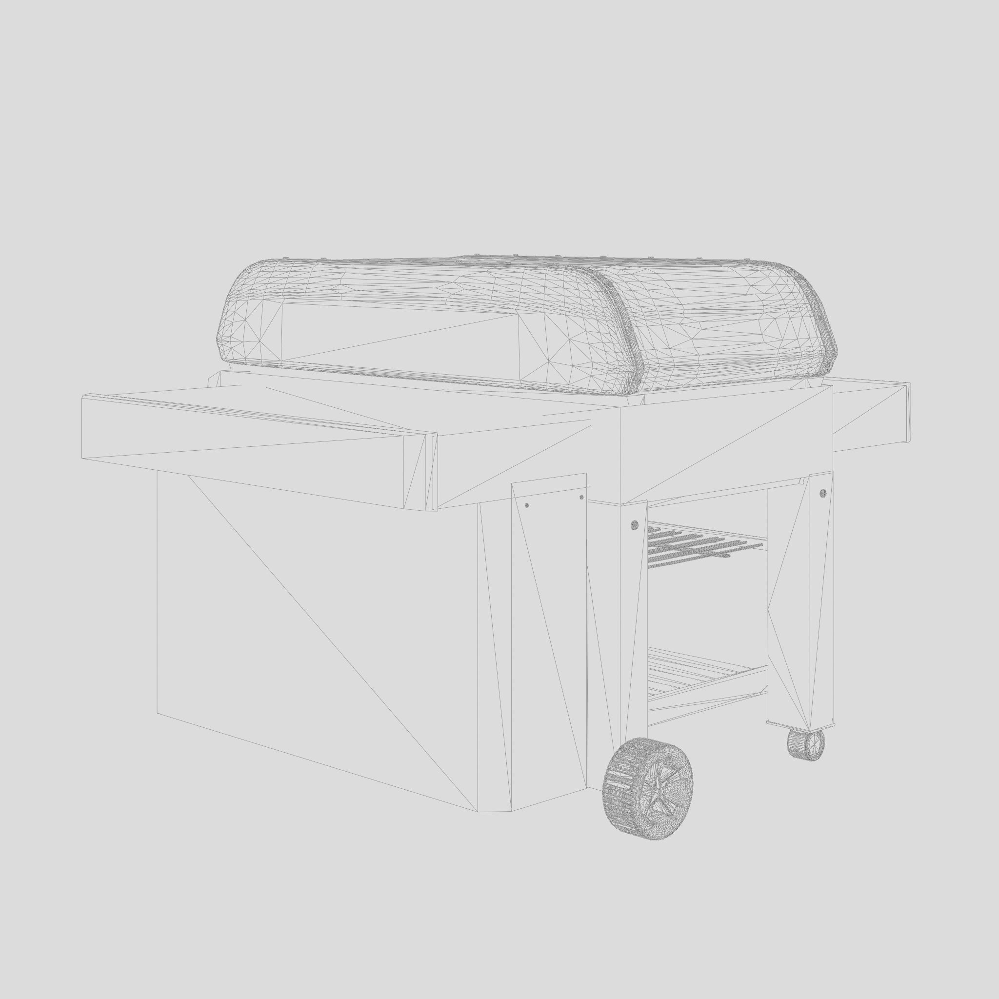 Genesis II Barbecue and Grill 3D Model Low-poly 3D model_5