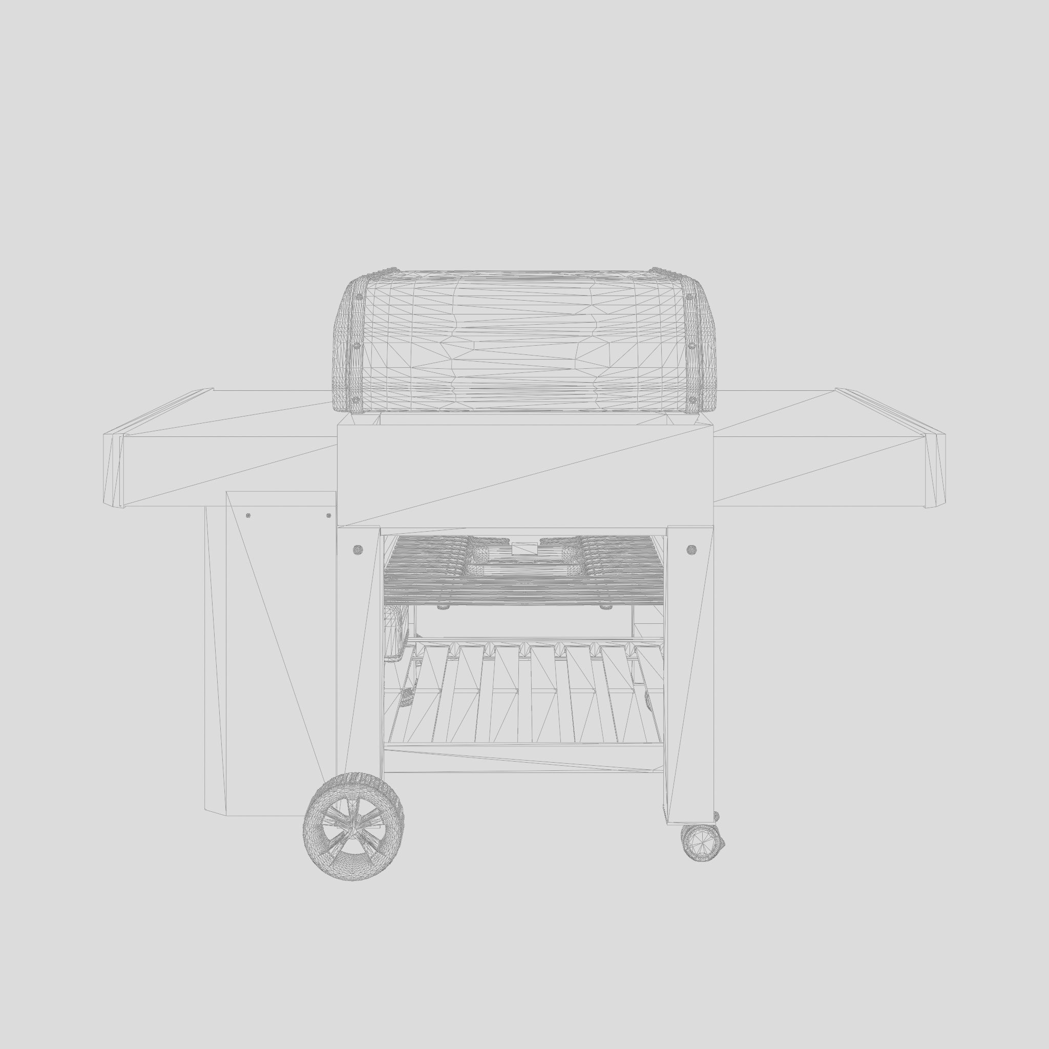 Genesis II Barbecue and Grill 3D Model Low-poly 3D model_4