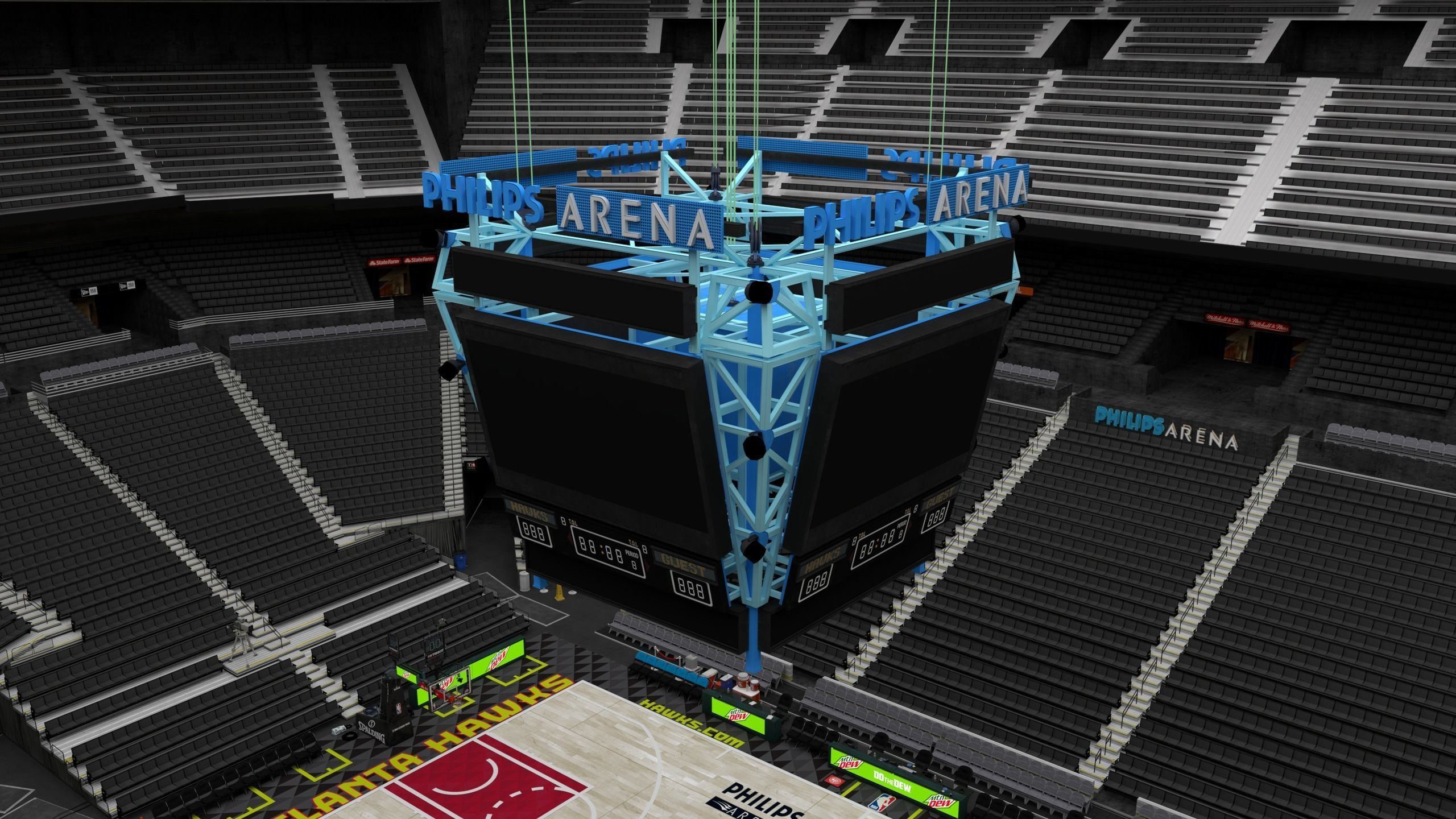 Philips Arena - Georgia 3D model_5
