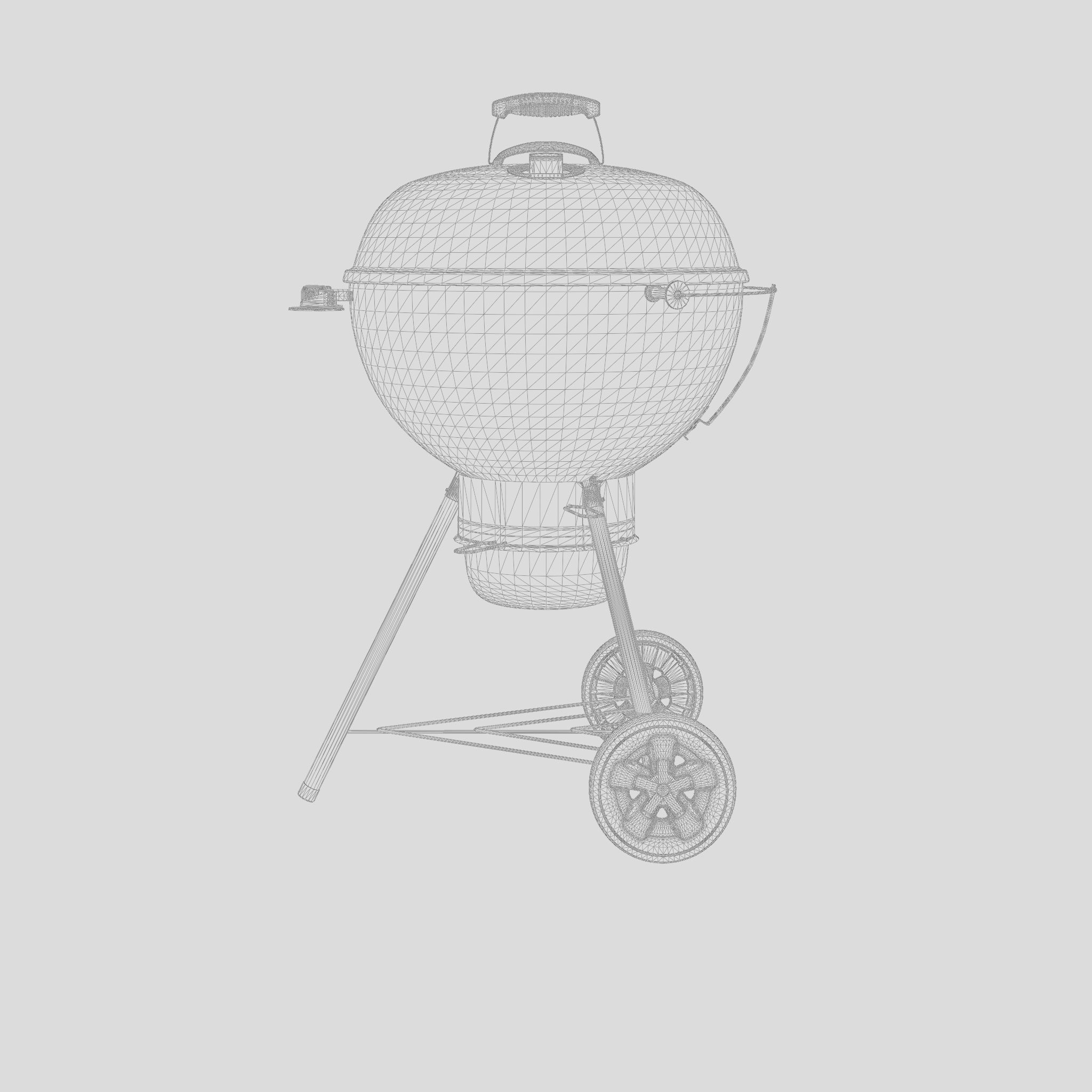 Master-Touch Barbecue and Grill 3D Model Low-poly 3D model_6