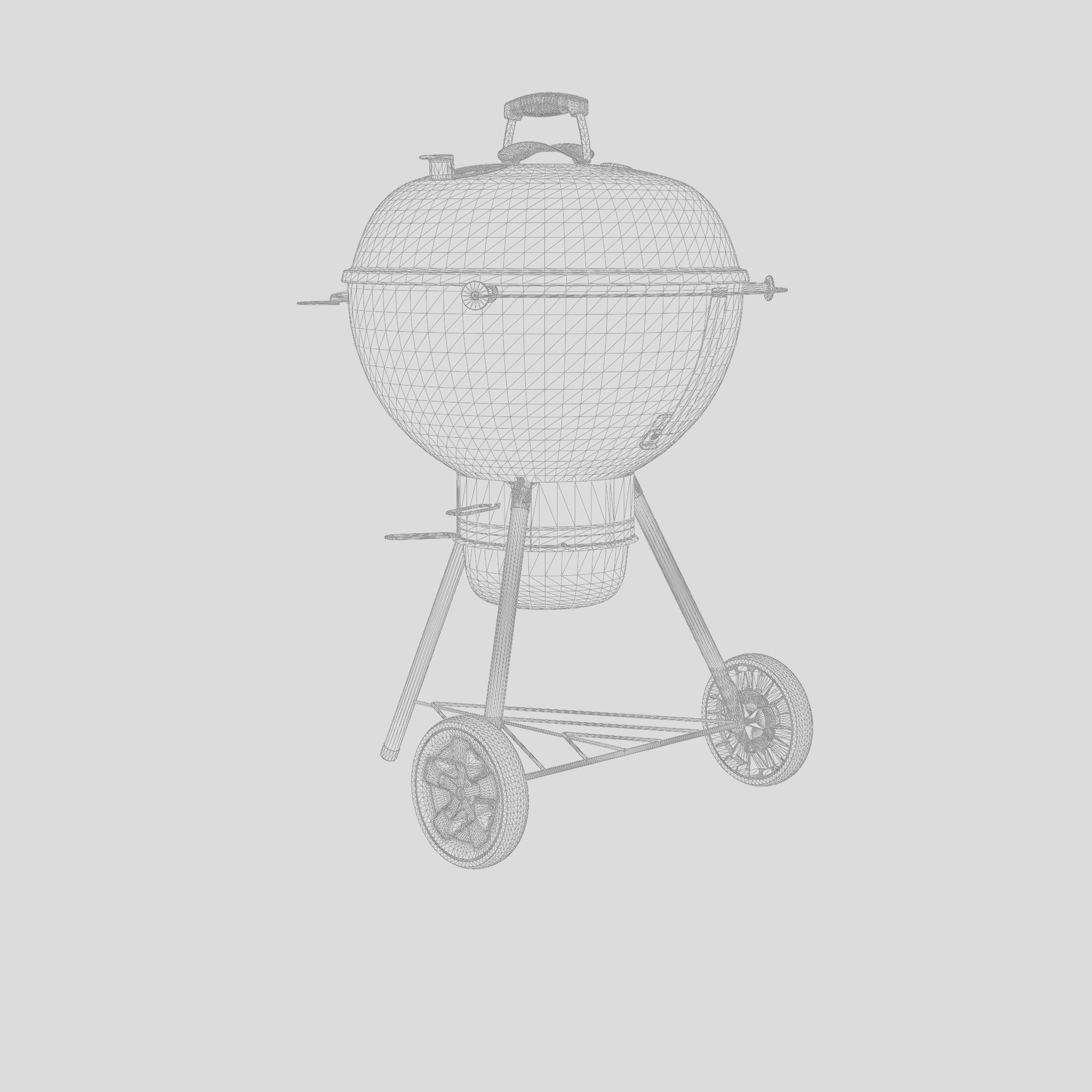 Master-Touch Barbecue and Grill 3D Model Low-poly 3D model_5