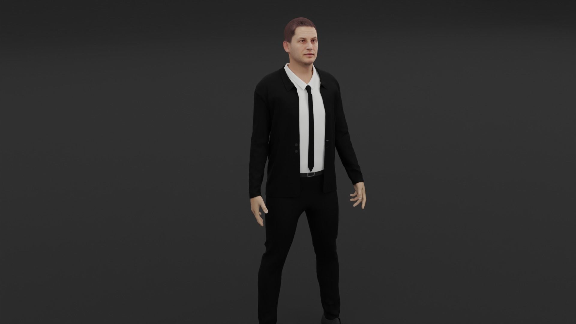 Tom Hardy Low-poly 3D model_2
