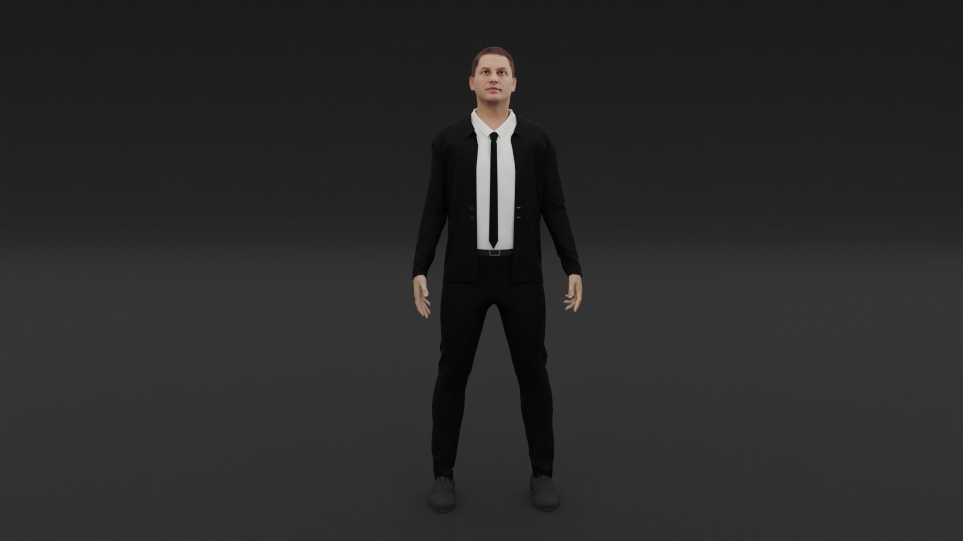 Tom Hardy Low-poly 3D model_1