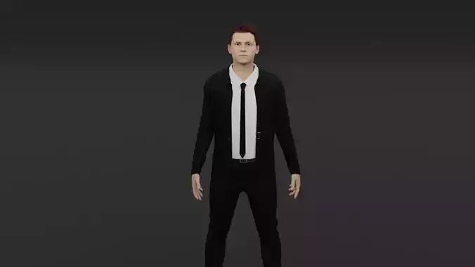 Tom Holland Low-poly 3D model