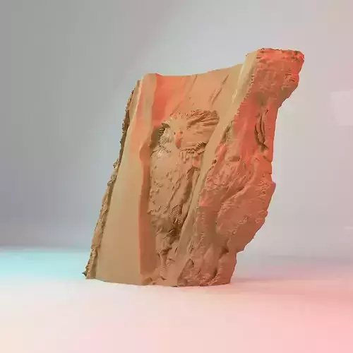 Owl in the hollow 3d stl Model CNC Router Engraver