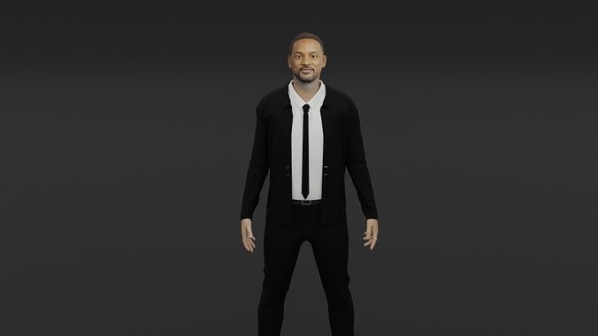 Will Smith Low-poly 3D model