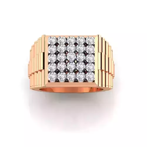 Mens Ring STL OBJ FBX Renders Details