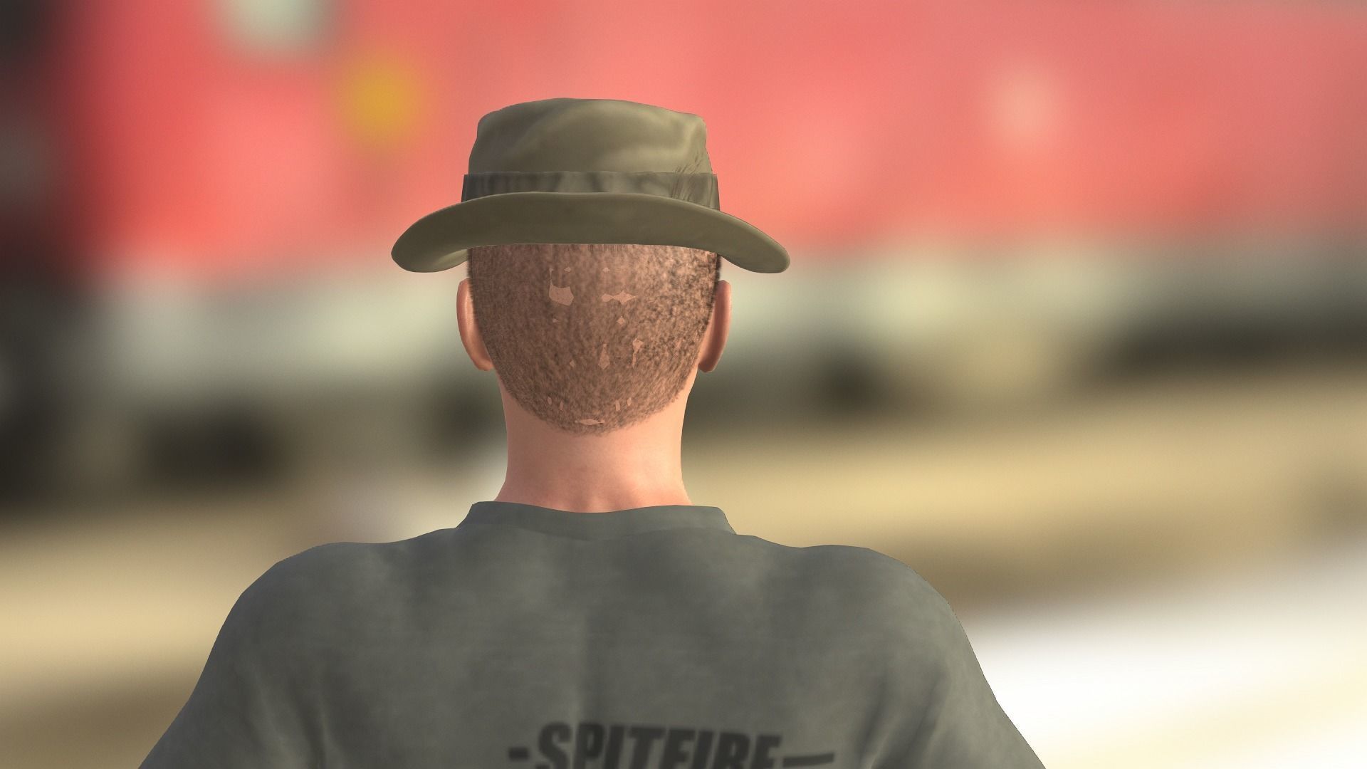 Tobey Maguire as Army Officer Low-poly 3D model_6