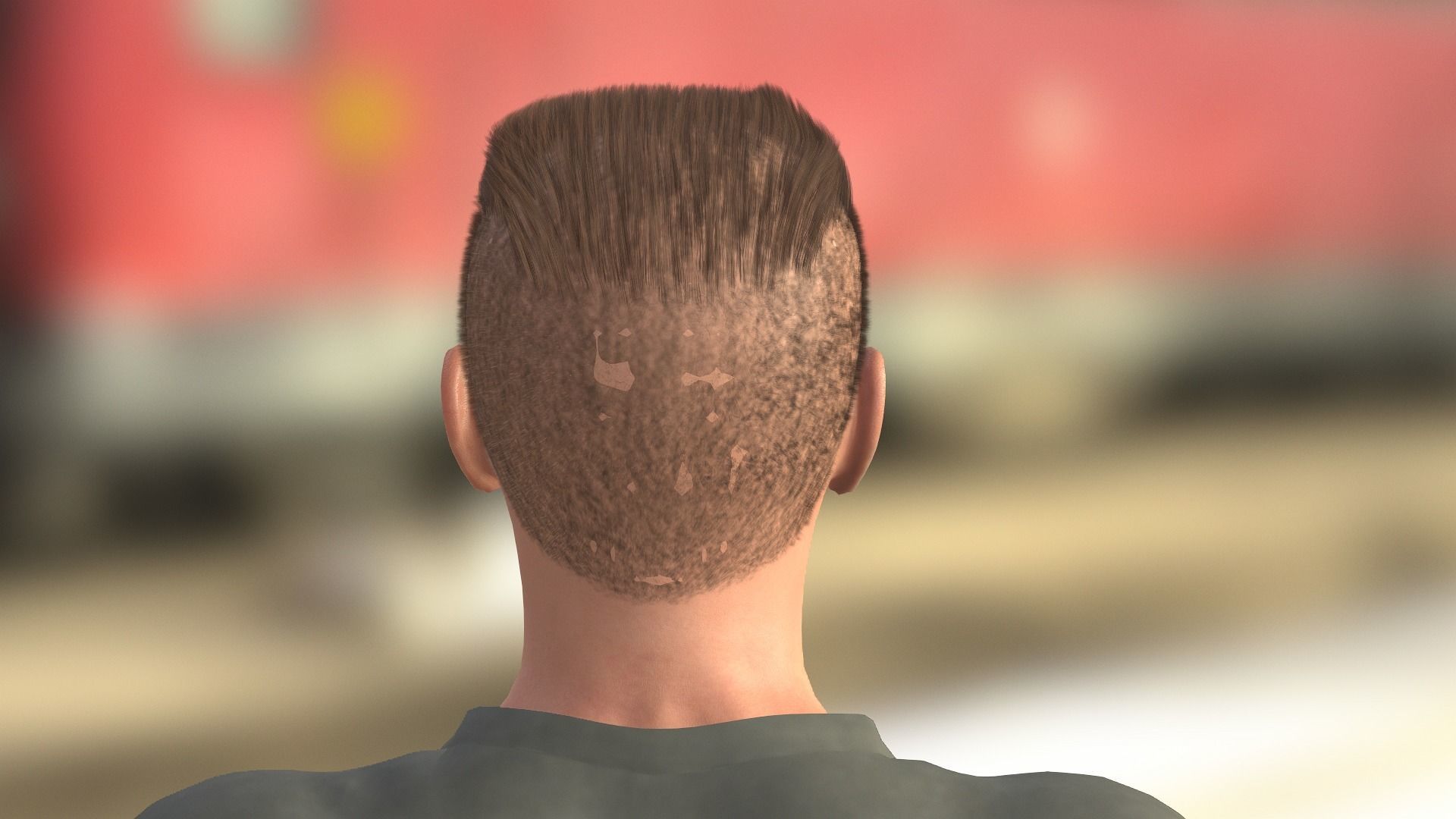 Tobey Maguire as Army Officer Low-poly 3D model_16