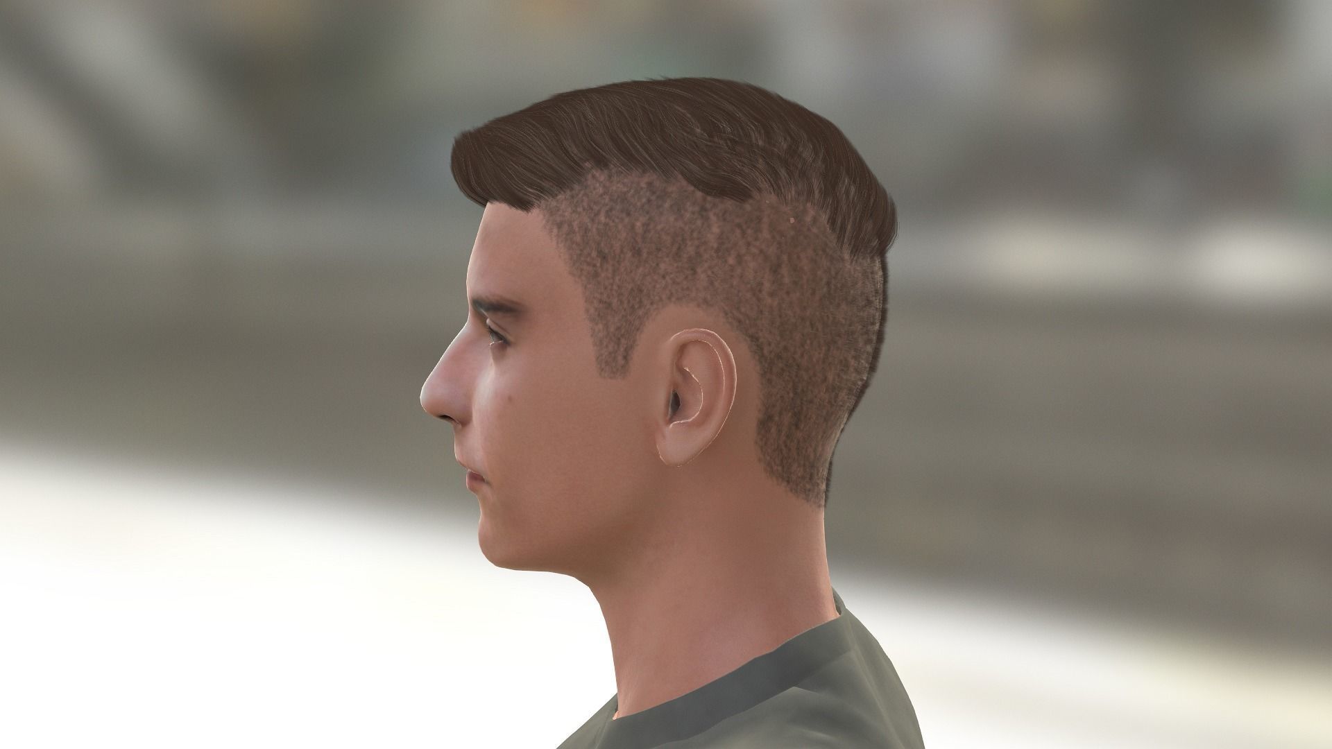 Tobey Maguire as Army Officer Low-poly 3D model_19