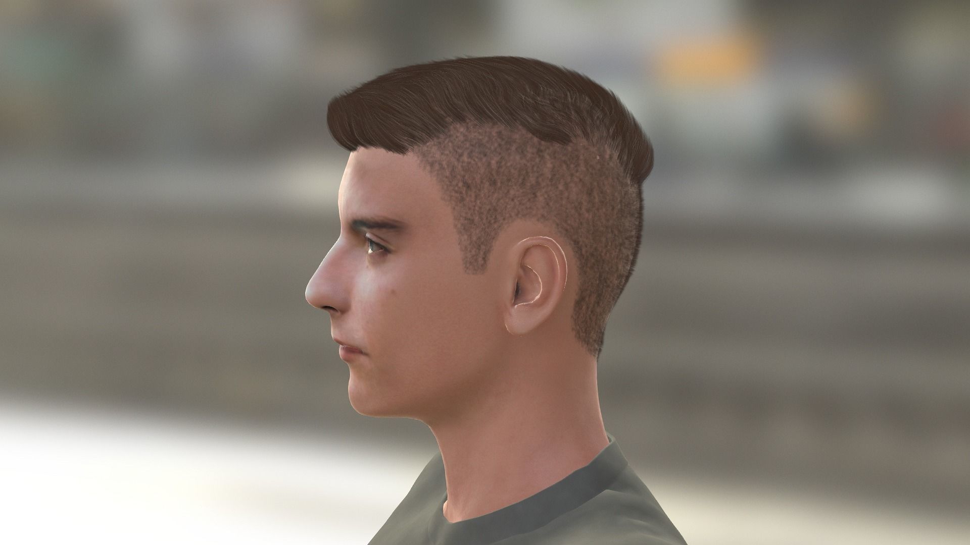 Tobey Maguire as Army Officer Low-poly 3D model_20