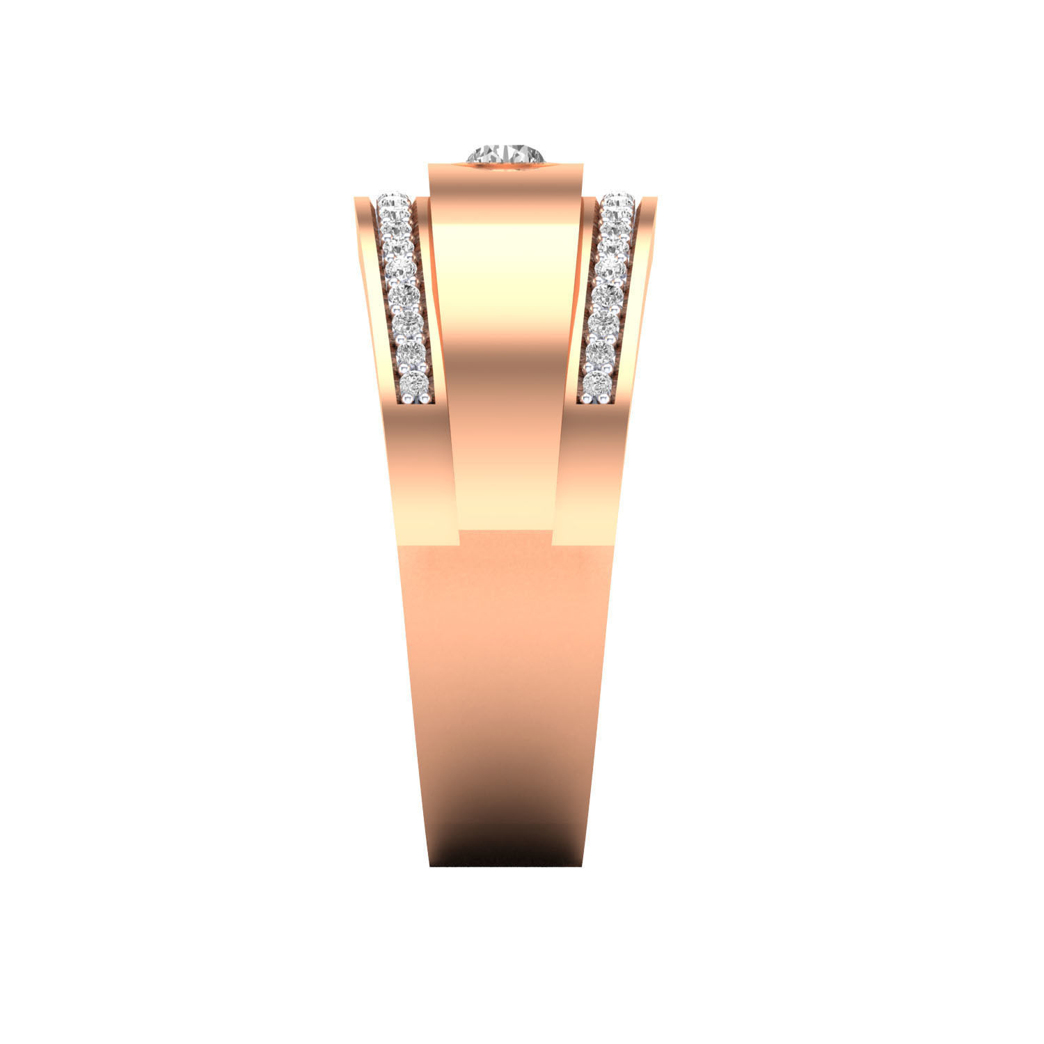 Mens Ring STL OBJ FBX Renders Details 3D print model_5