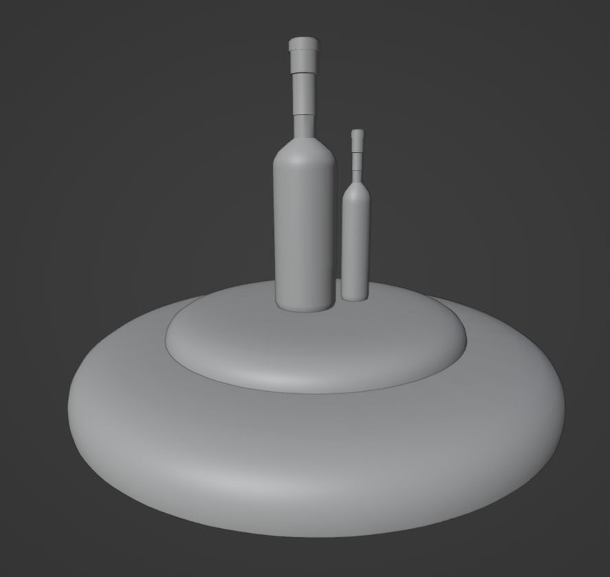 wine bottle 3D model_6