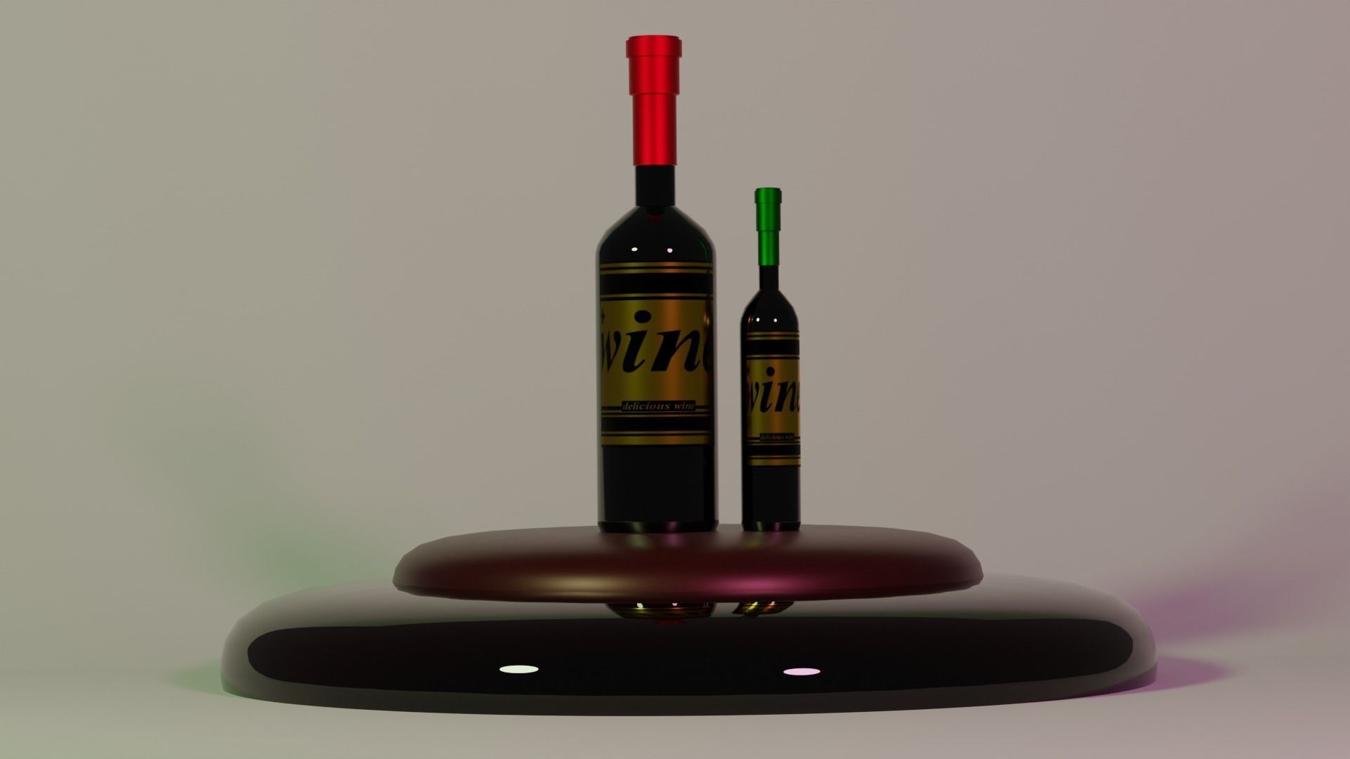 wine bottle 3D model_1