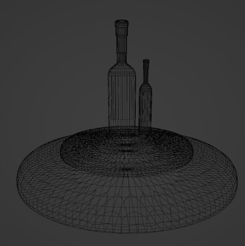 wine bottle 3D model_7