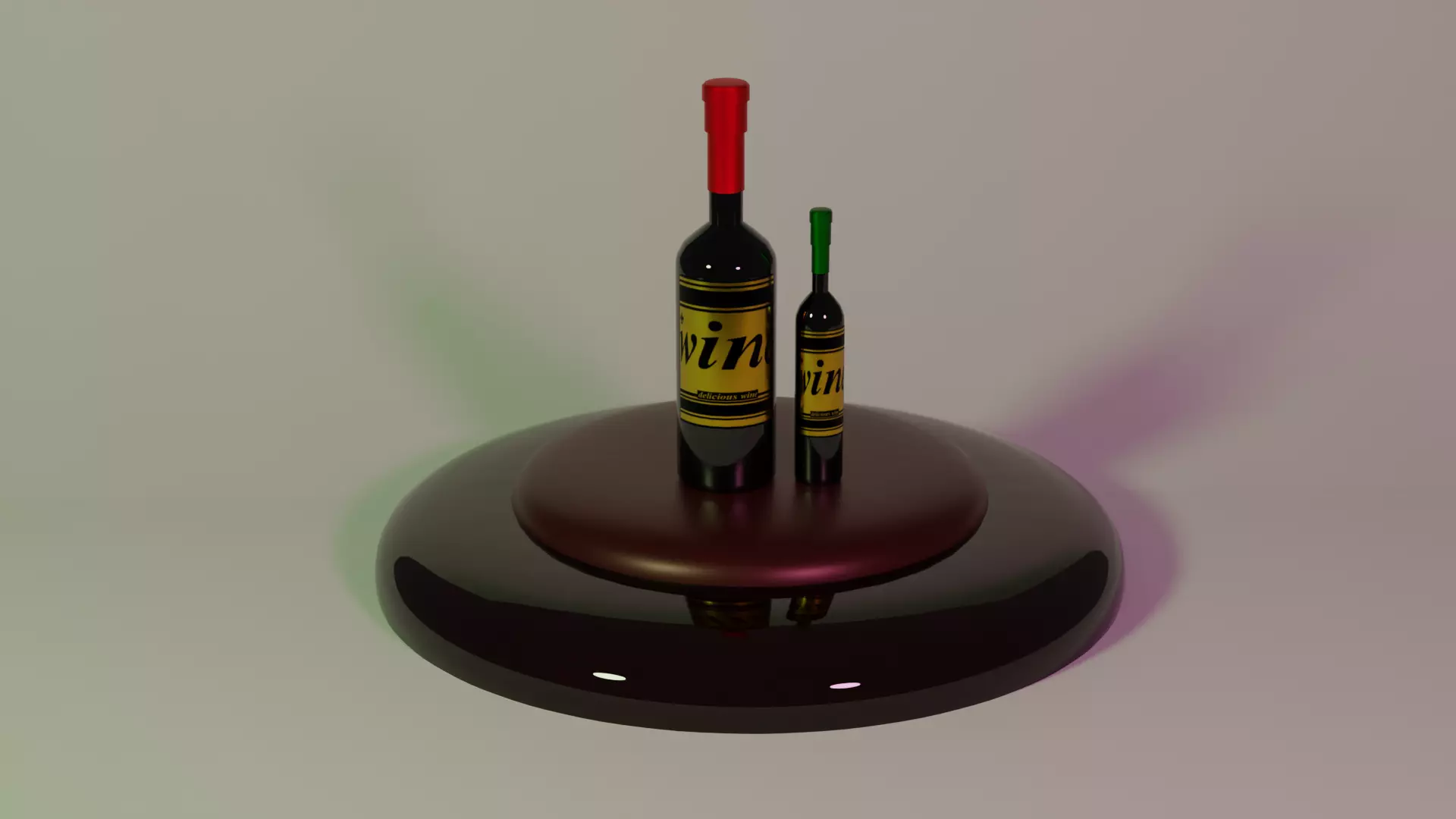 wine bottle 3D model_0