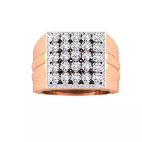 Mens Ring STL OBJ FBX Renders Details 3D print model