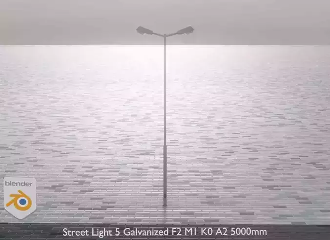 Street Light 5 Galvanized F2 M1 K0 A2 5000mm