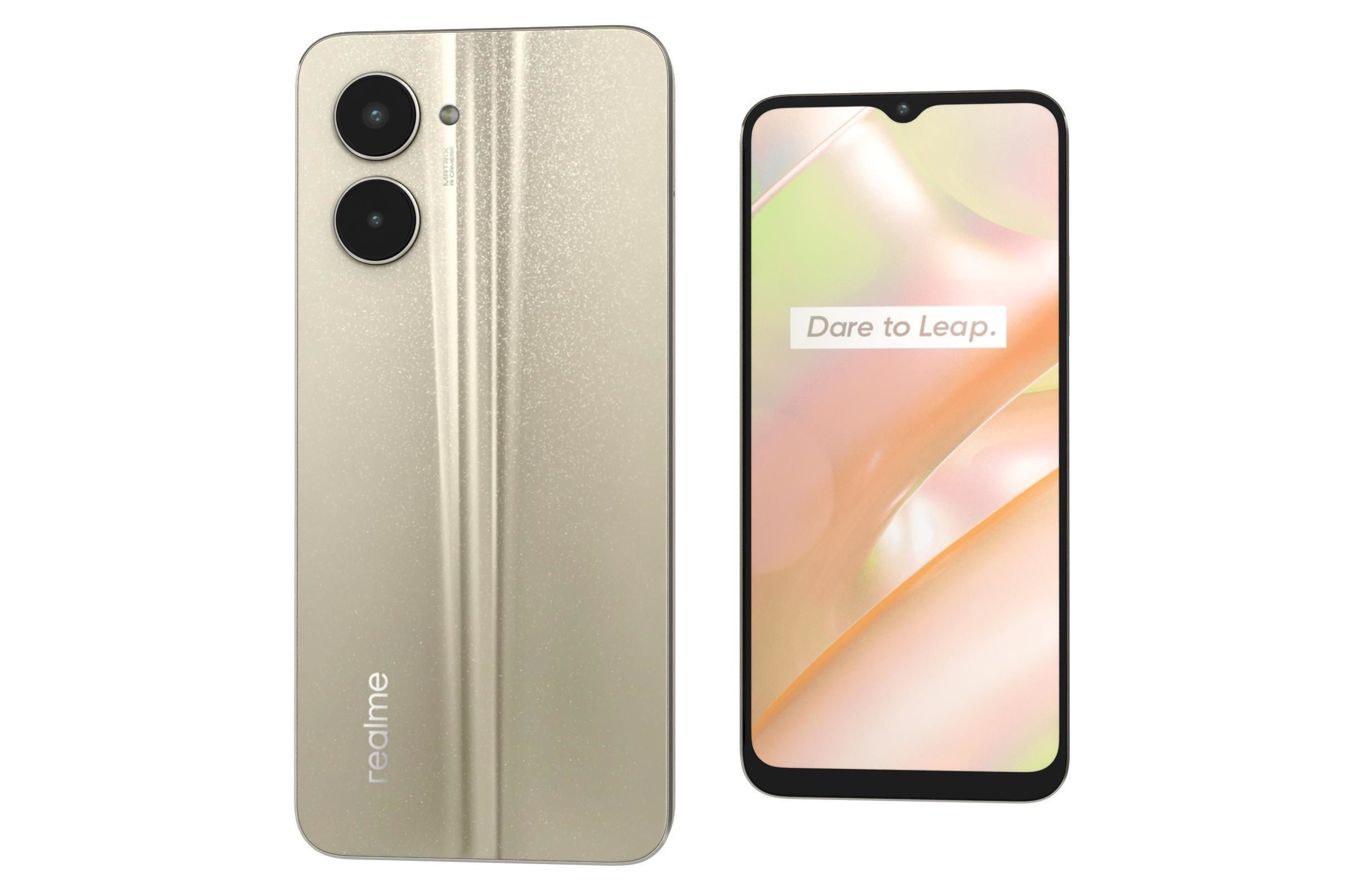 Realme C33 2023 All Colors Low-poly 3D model_32
