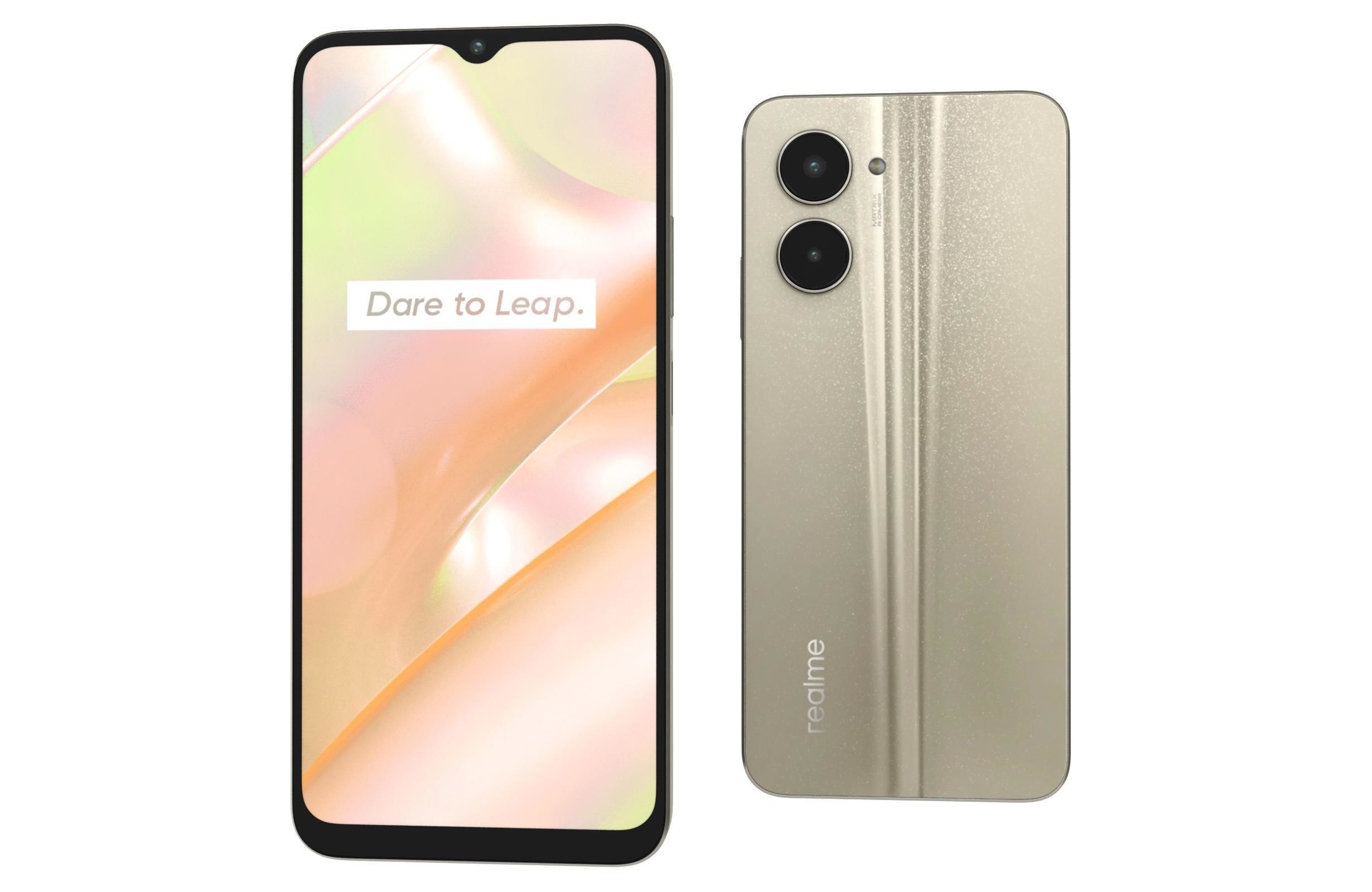 Realme C33 2023 All Colors Low-poly 3D model_31