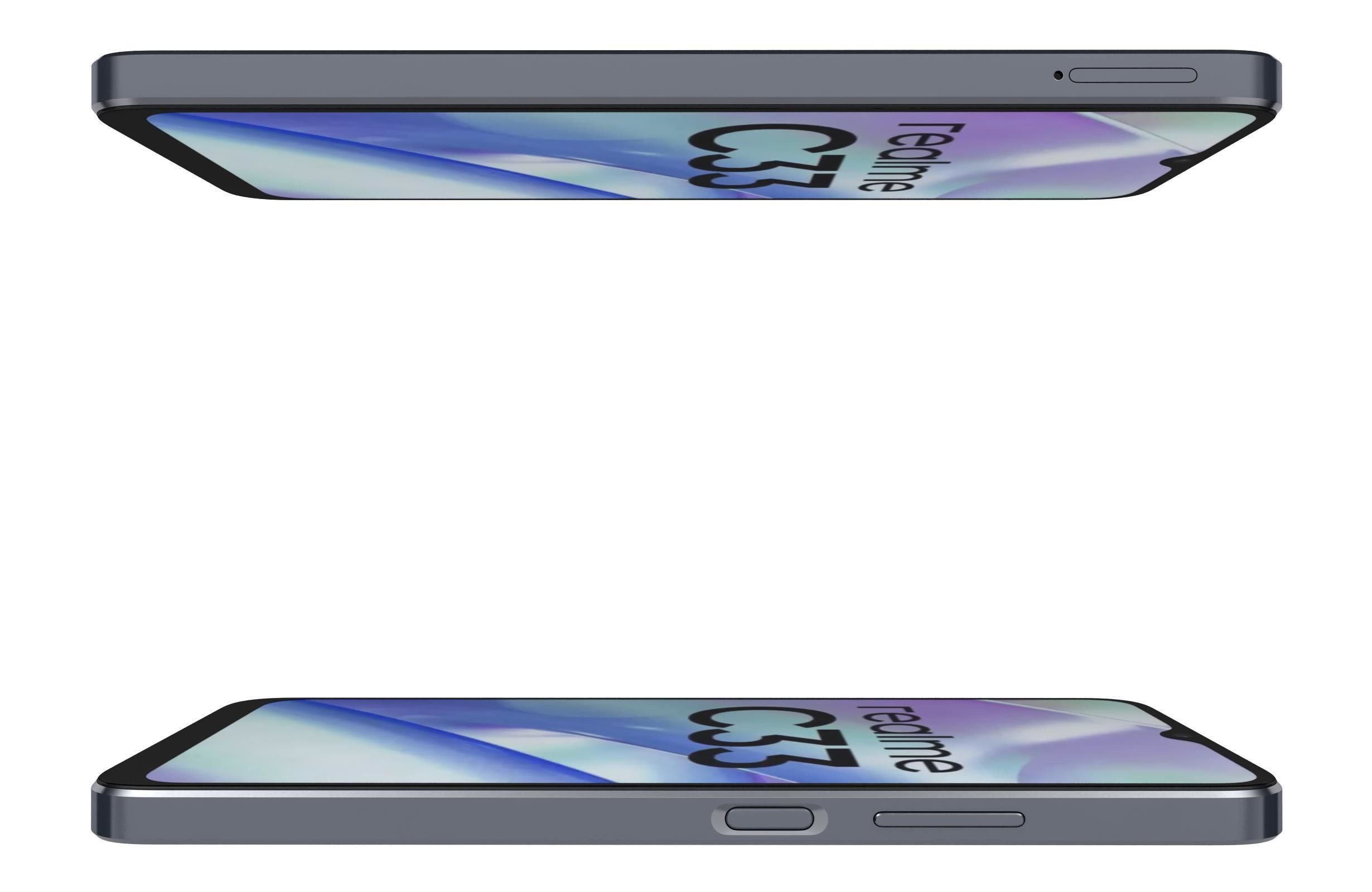 Realme C33 2023 All Colors Low-poly 3D model_10